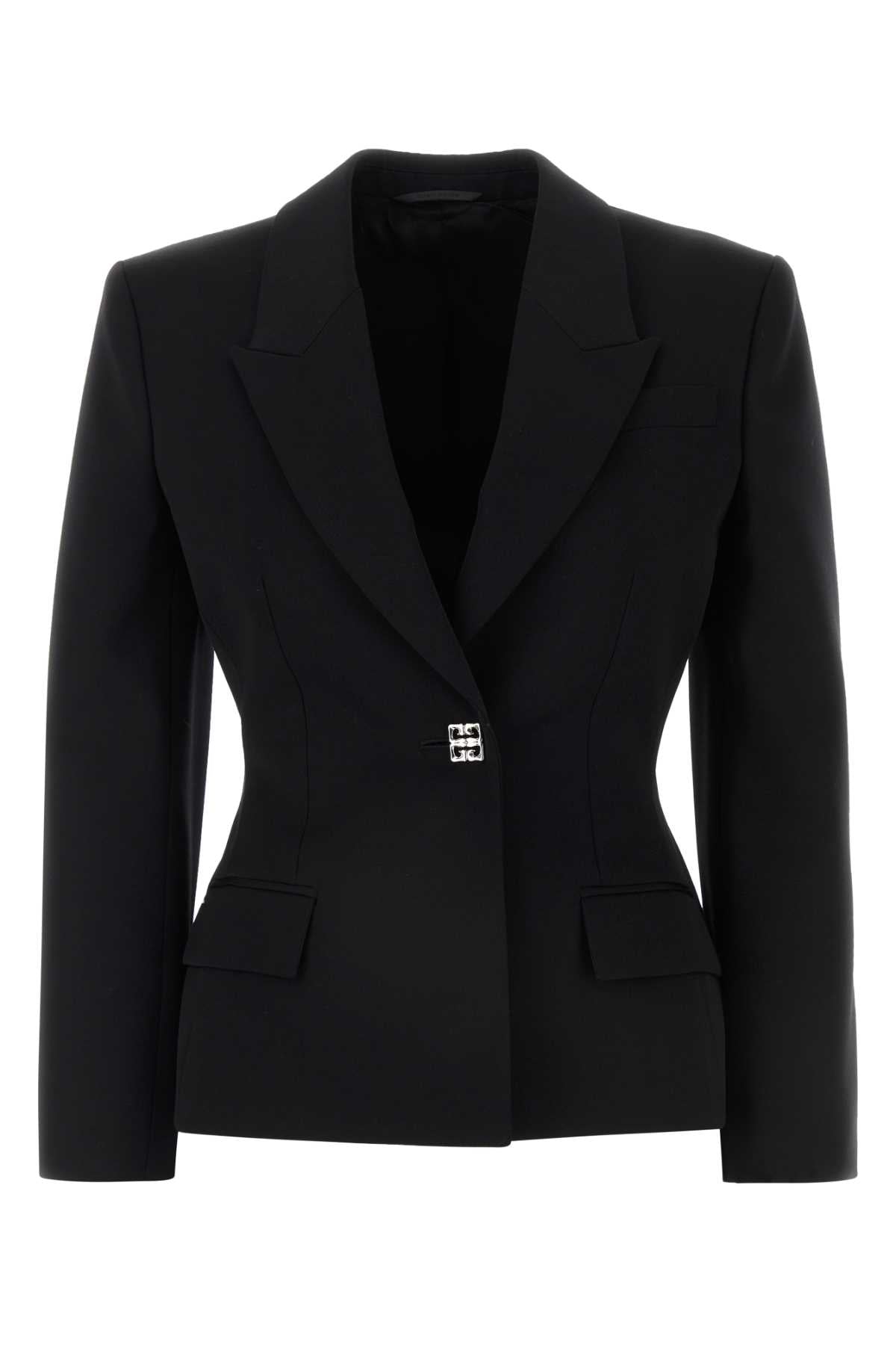 Givenchy Women Black Wool Blazer GIVENCHY