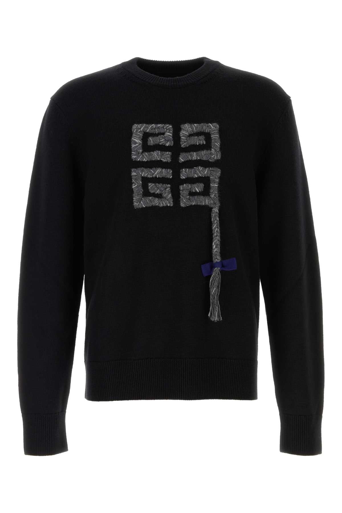 Givenchy Men Black Wool Sweater GIVENCHY