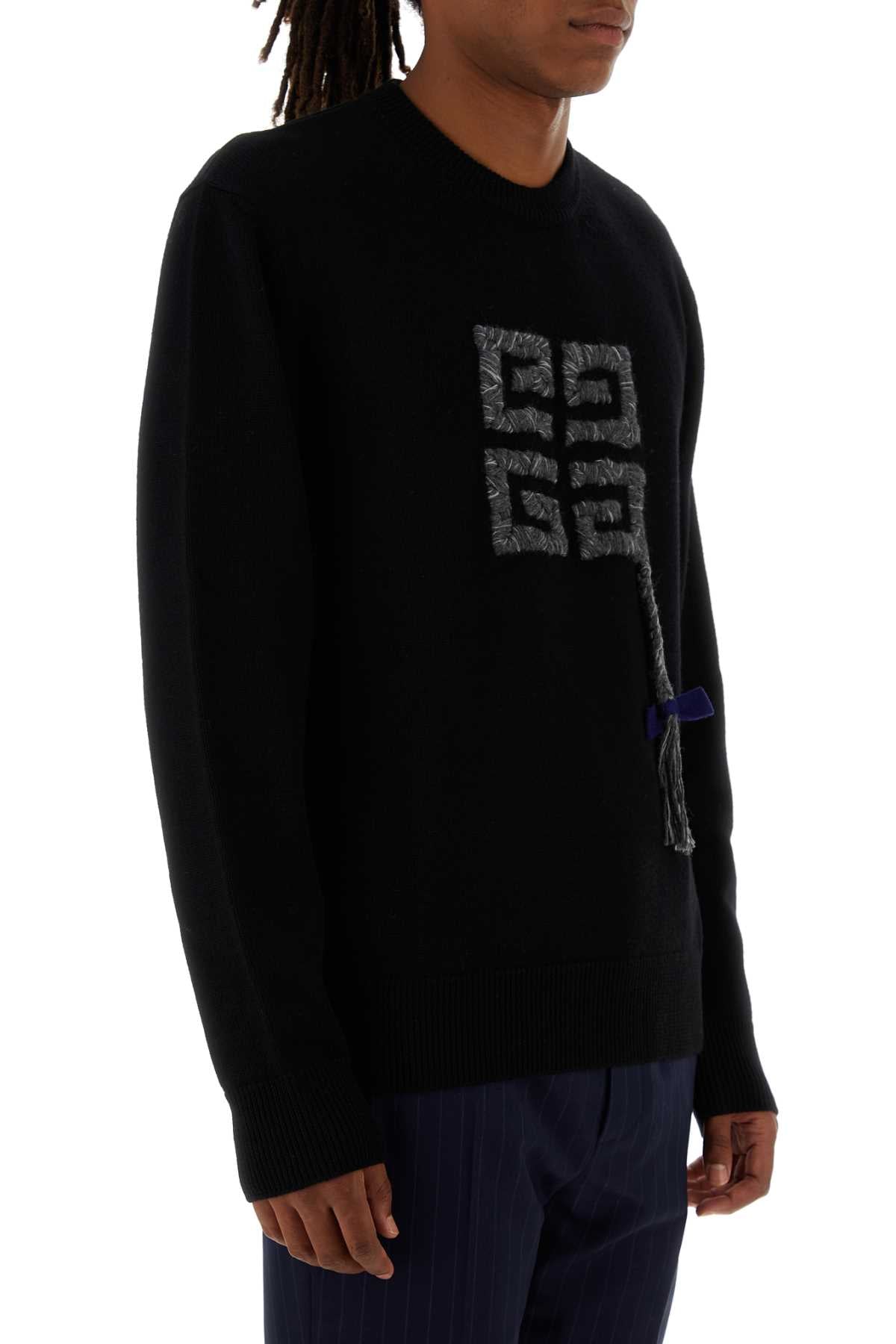Givenchy Men Black Wool Sweater GIVENCHY