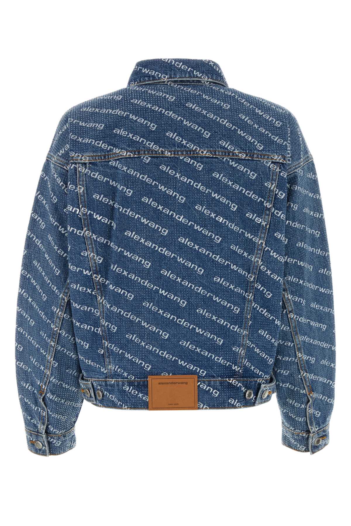 Alexander Wang Women Printed Denim Oversize Jacket ALEXANDER WANG