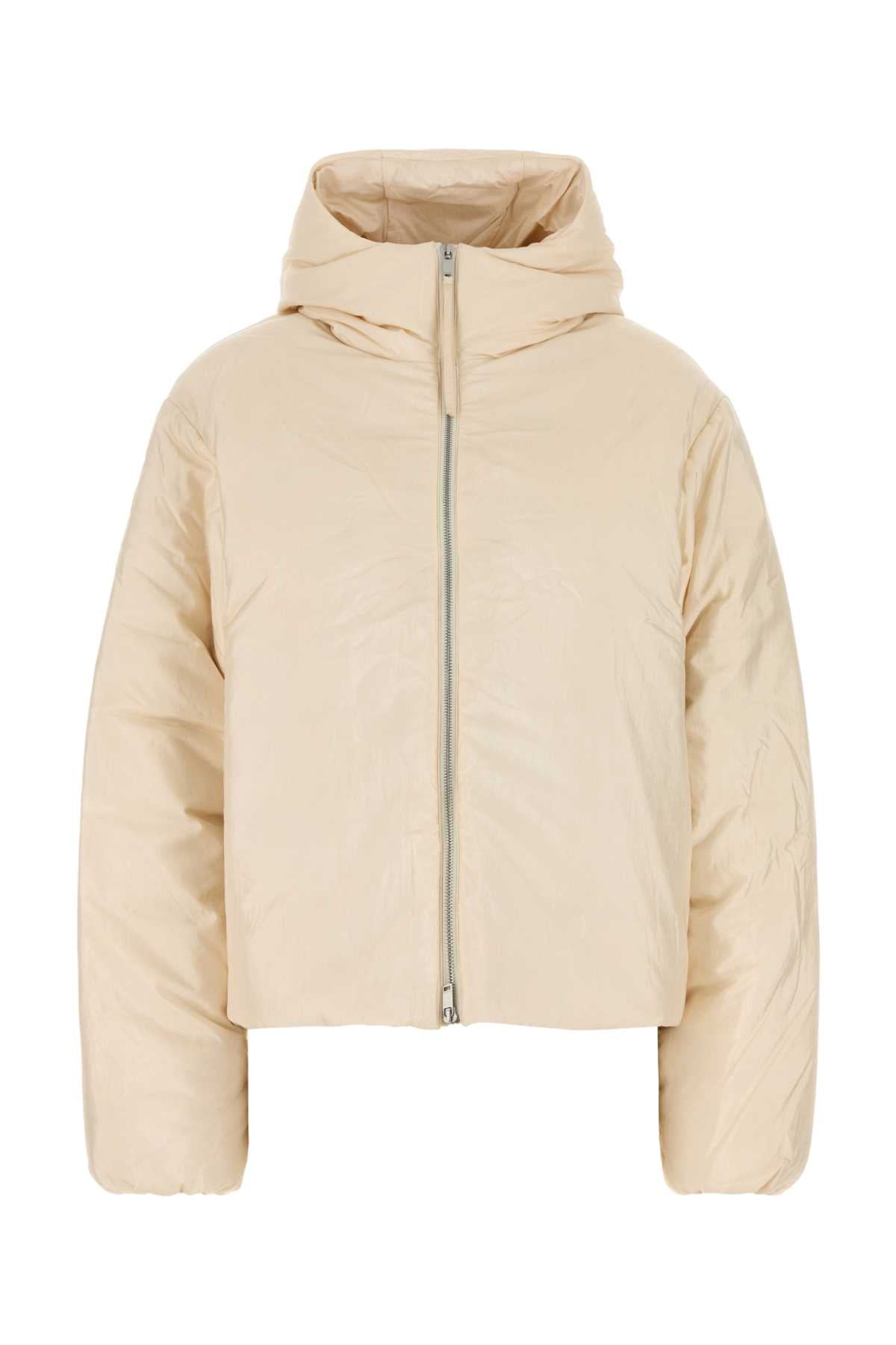 Jil Sander Women Cream Nylon Blend Down Jacket JIL SANDER