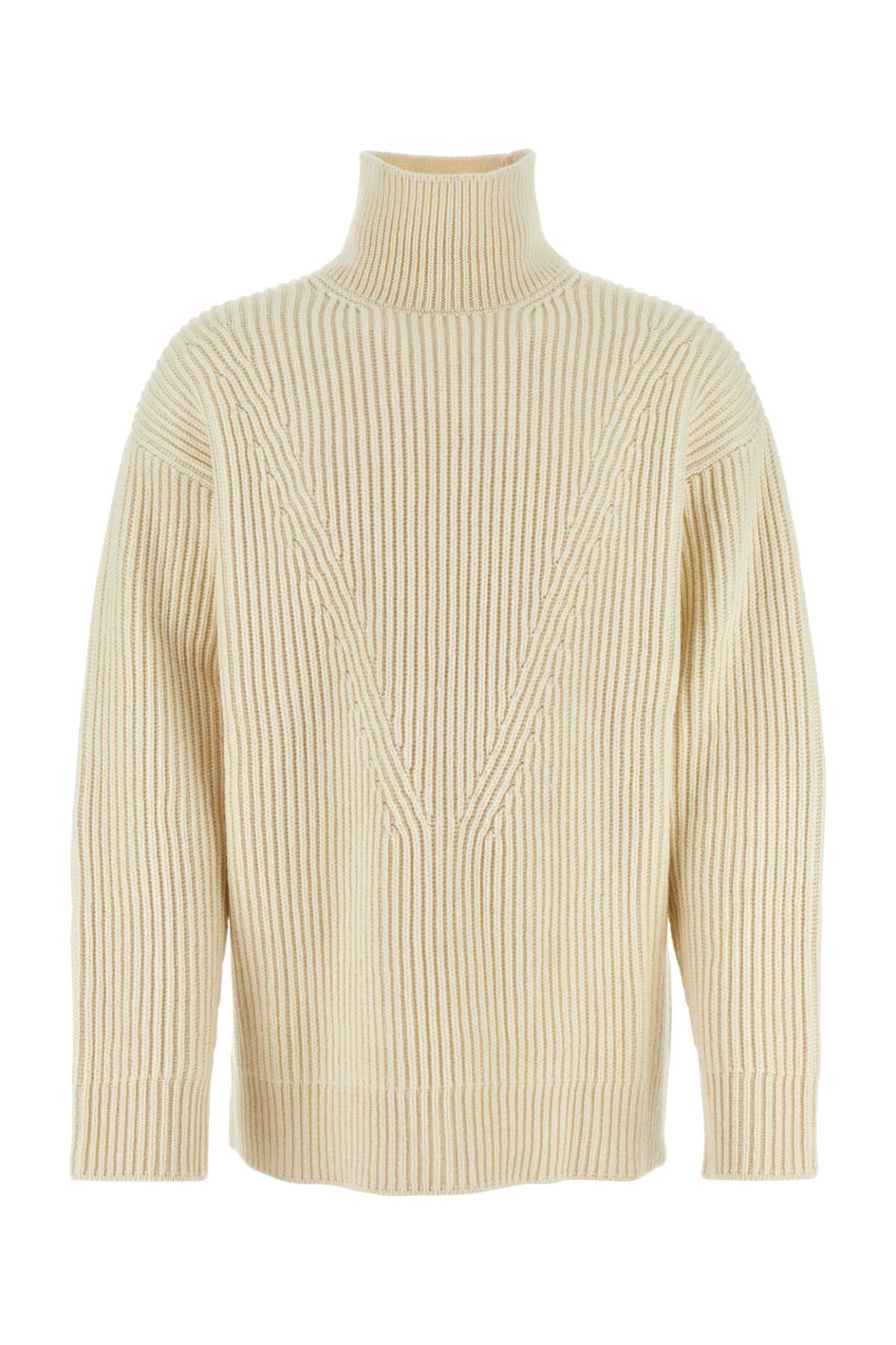 Jil Sander Men Ivory Wool Sweater JIL SANDER