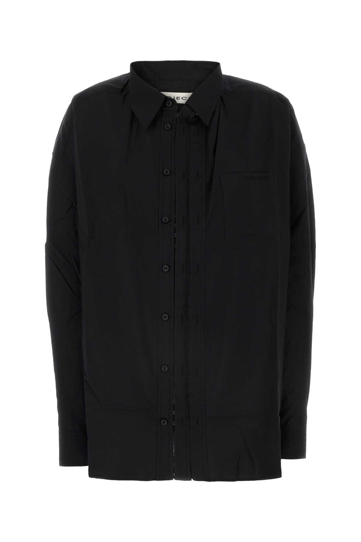 Y Project Women Black Poplin Oversize Shirt Y PROJECT