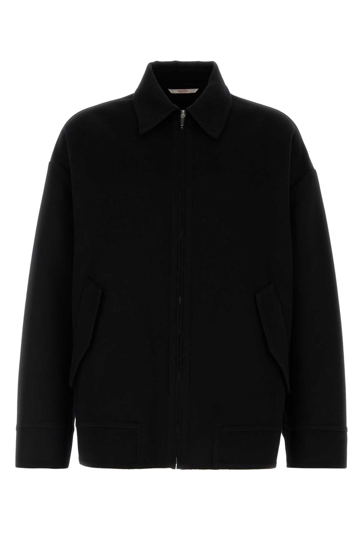 Valentino Garavani Men Black Wool Blend Oversize Jacket VALENTINO GARAVANI