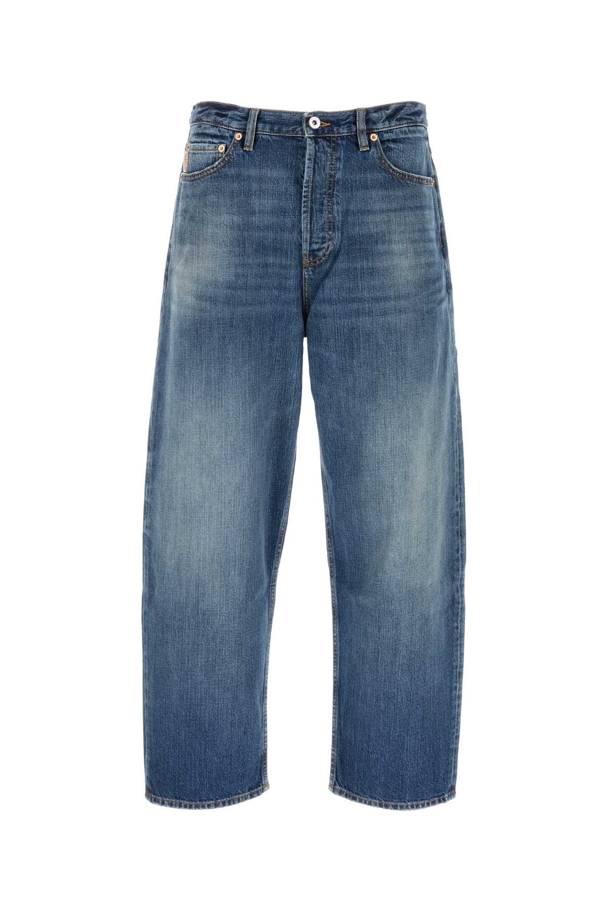 Valentino Garavani Men Denim Wide-Leg Jeans VALENTINO GARAVANI