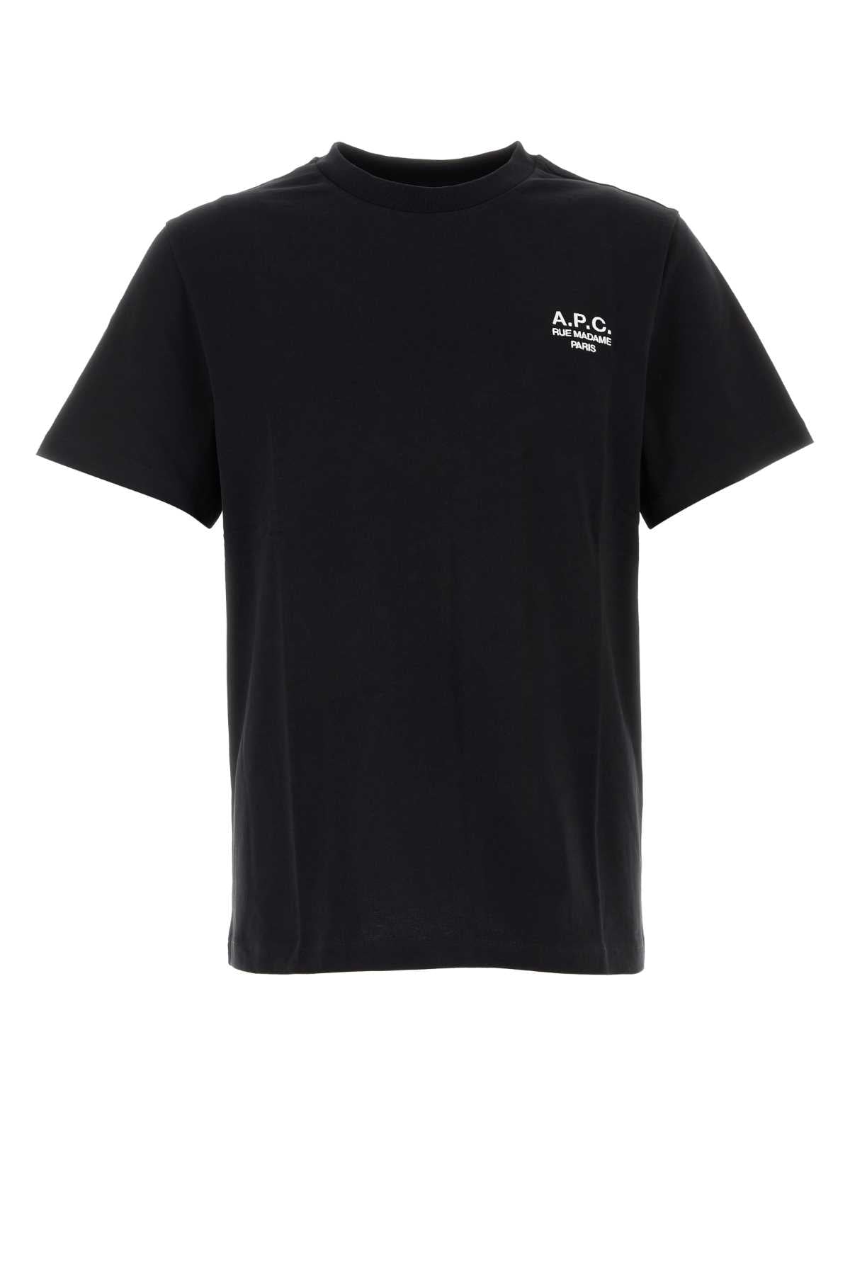A.P.C. Men Black Cotton T-Shirt A.P.C.