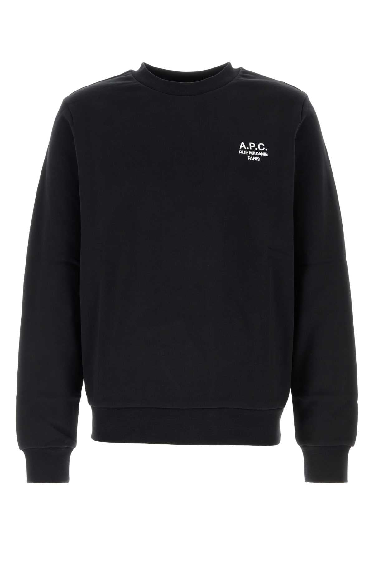 A.P.C. Men Black Cotton Sweatshirt A.P.C.