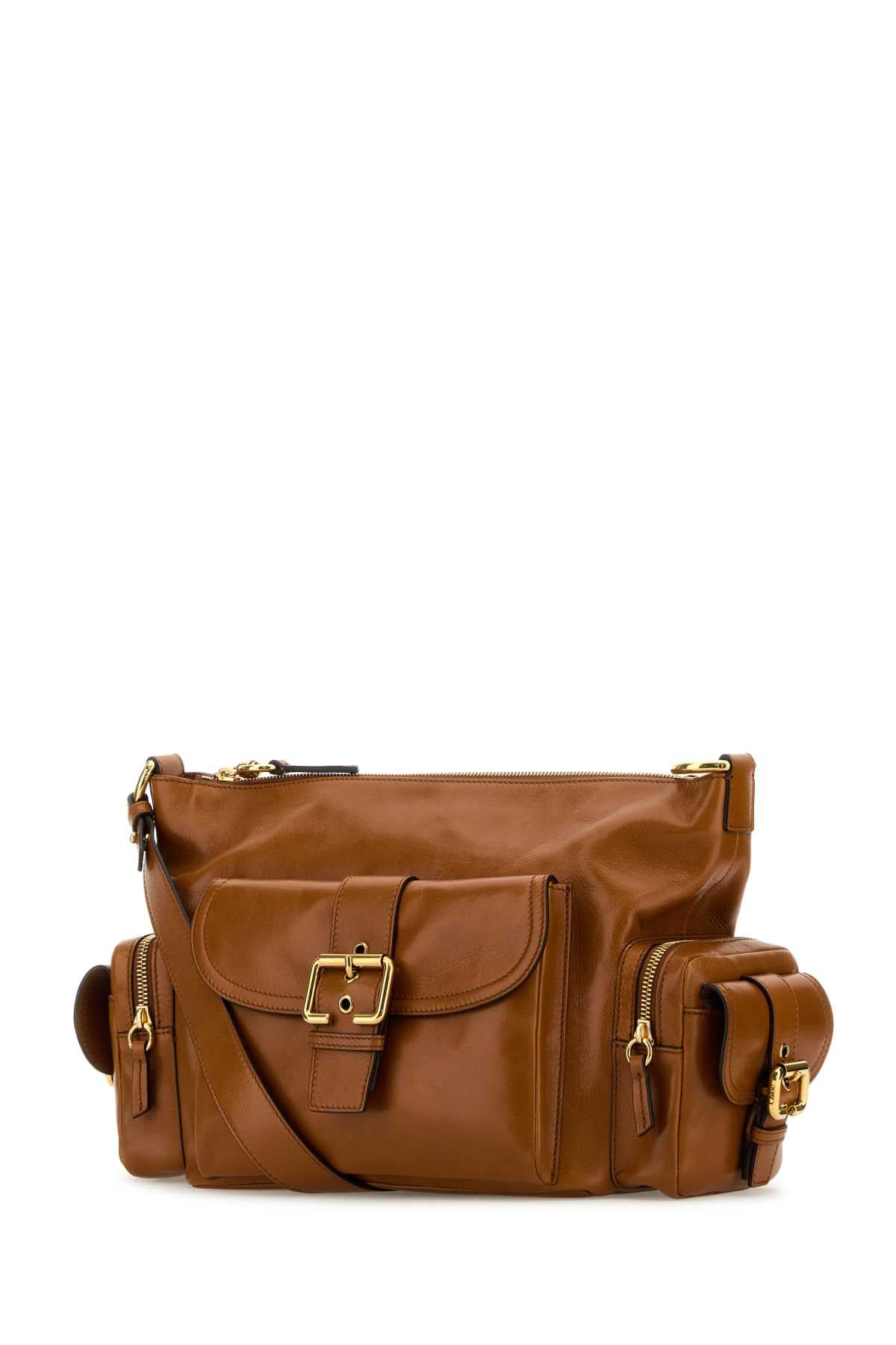 Chloe Women Caramel Leather Camera Bag Handbag CHLOE