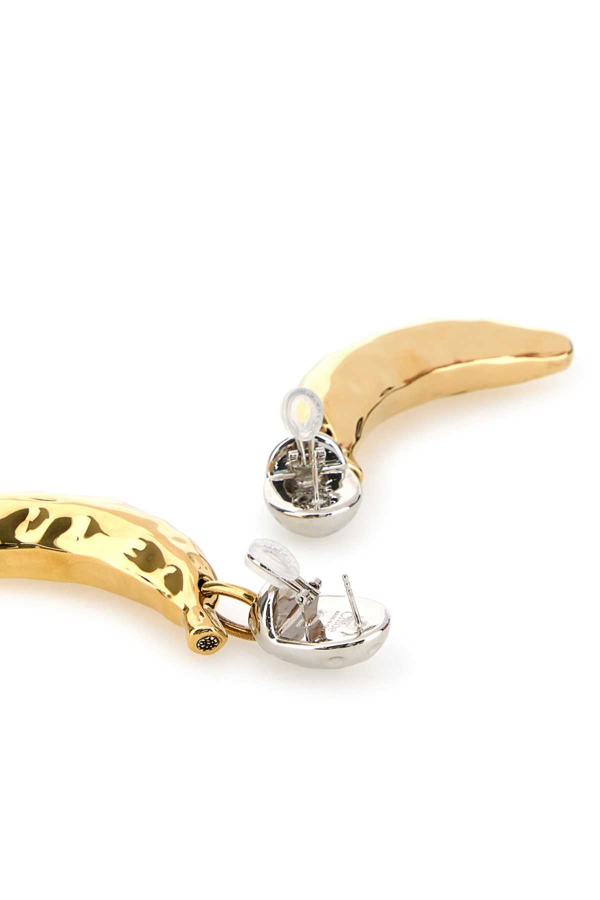 Chloe Women Two-Tone Metal Chloe Bananas Earrings CHLOE