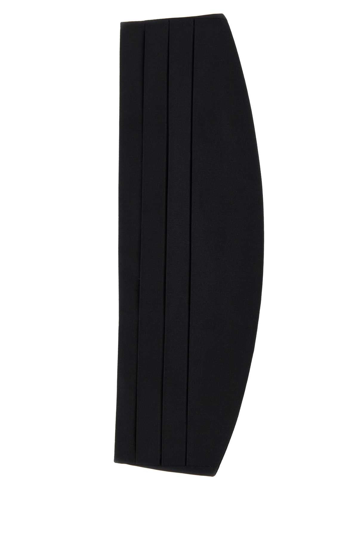 Dolce & Gabbana Women Black Satin Smoking Band DOLCE & GABBANA
