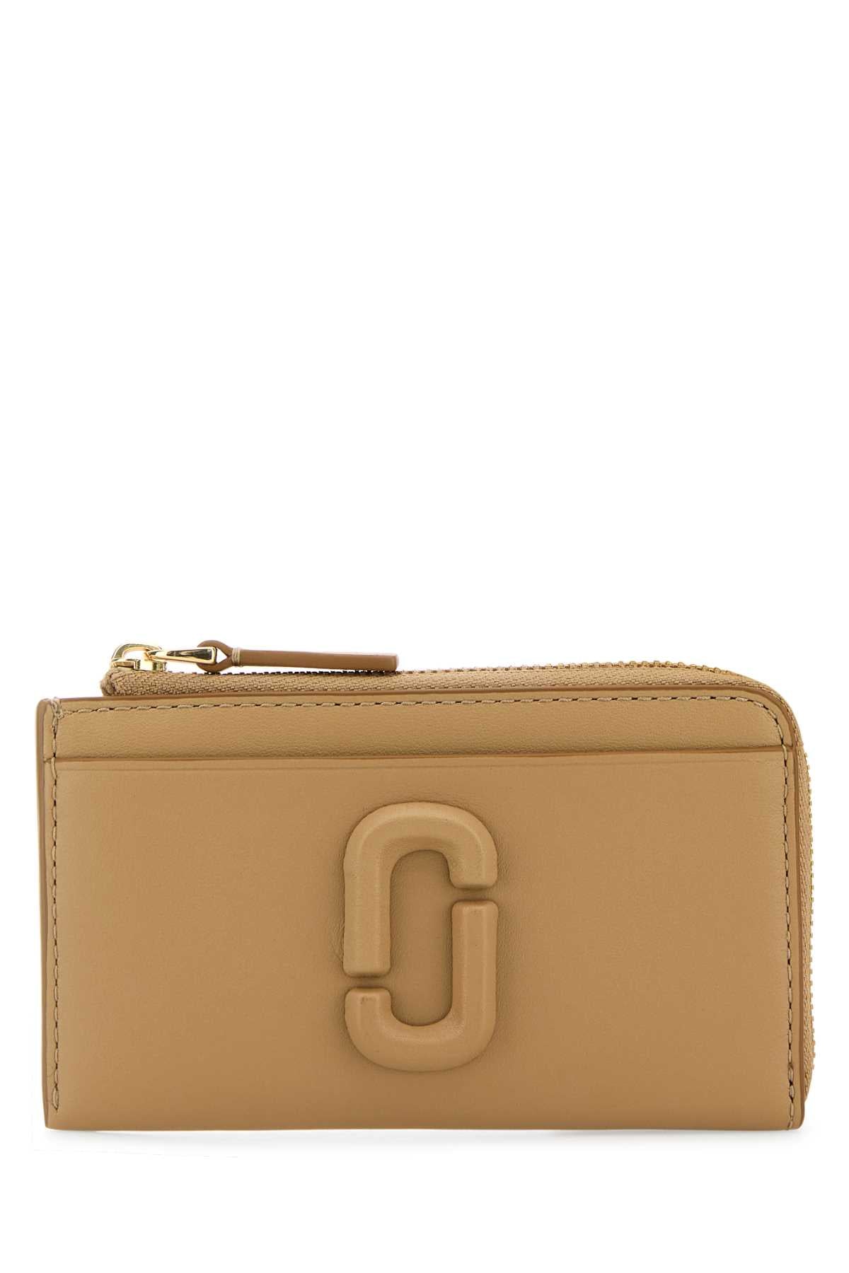 Marc Jacobs Women Camel Leather Card Holder MARC JACOBS