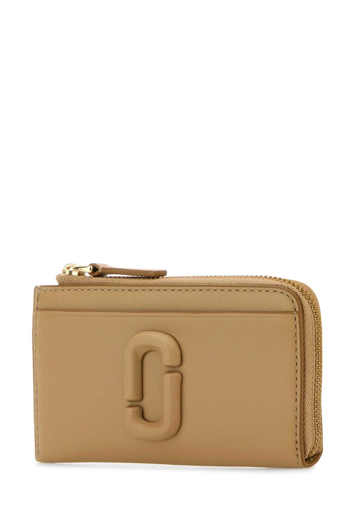 Marc Jacobs Women Camel Leather Card Holder MARC JACOBS