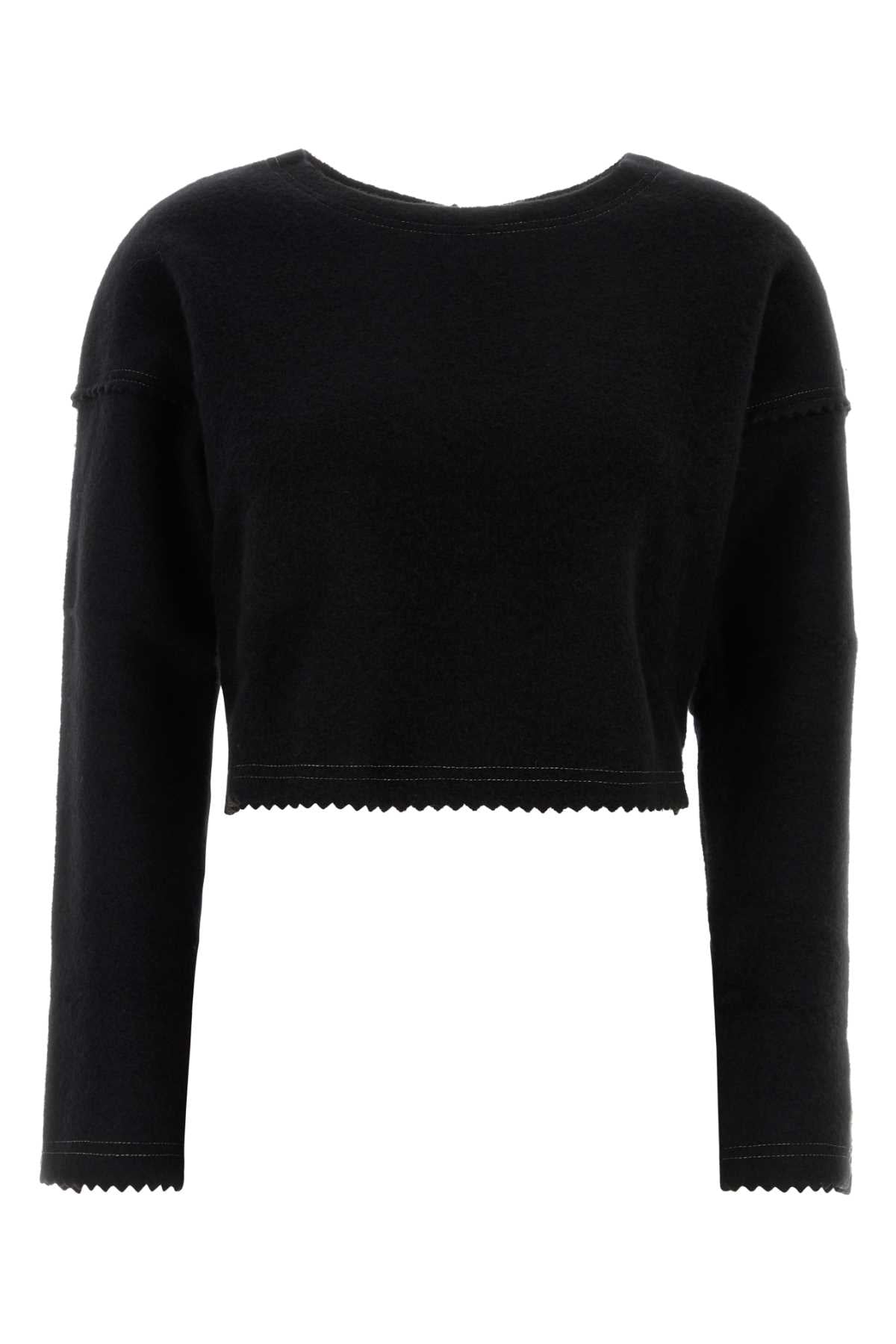Max Mara Women Black Wool Blend Crespo Sweater MAX MARA