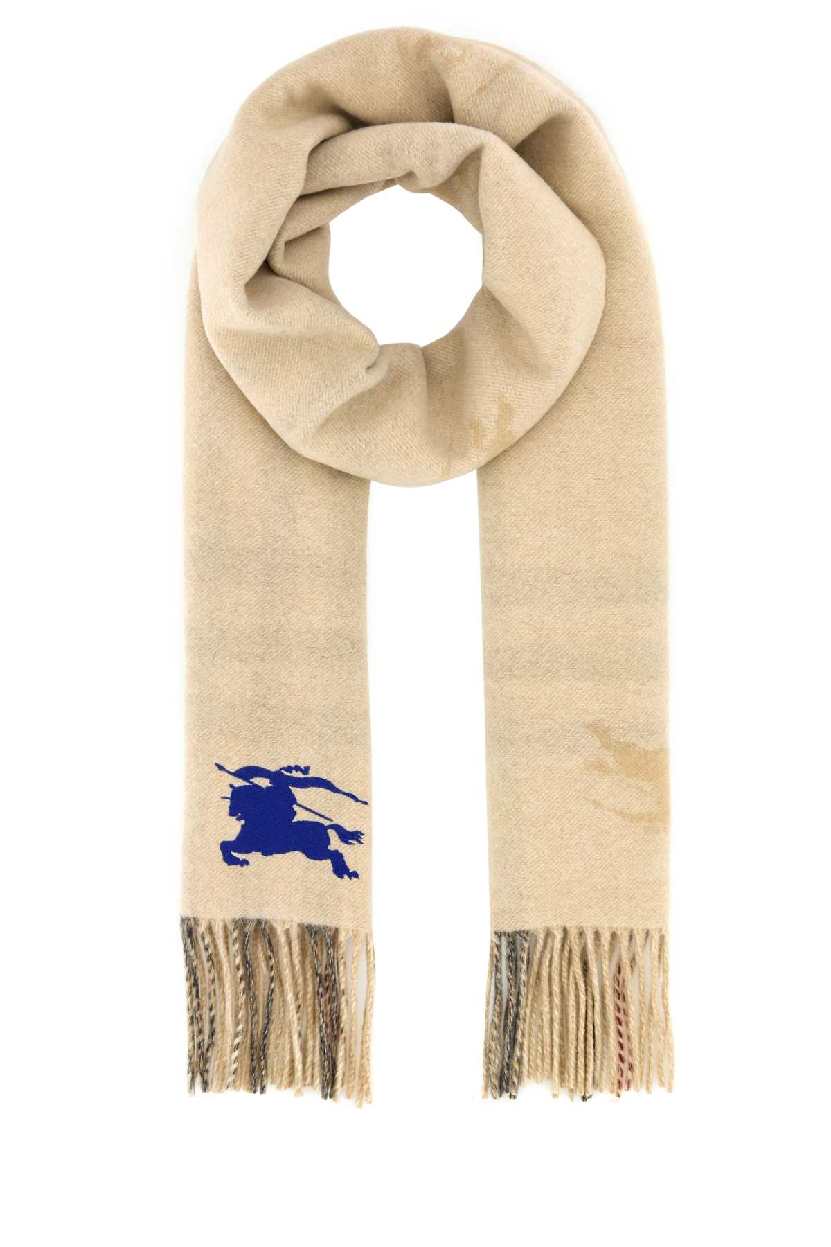 Burberry Unisex Sand Cashmere Reversible Scarf BURBERRY