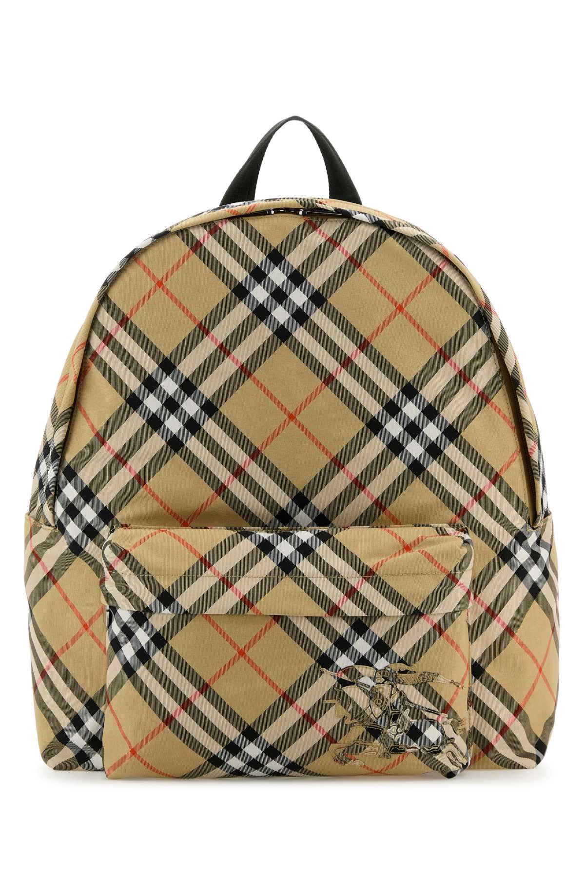 Burberry Men Embroidered Fabric Check Backpack BURBERRY