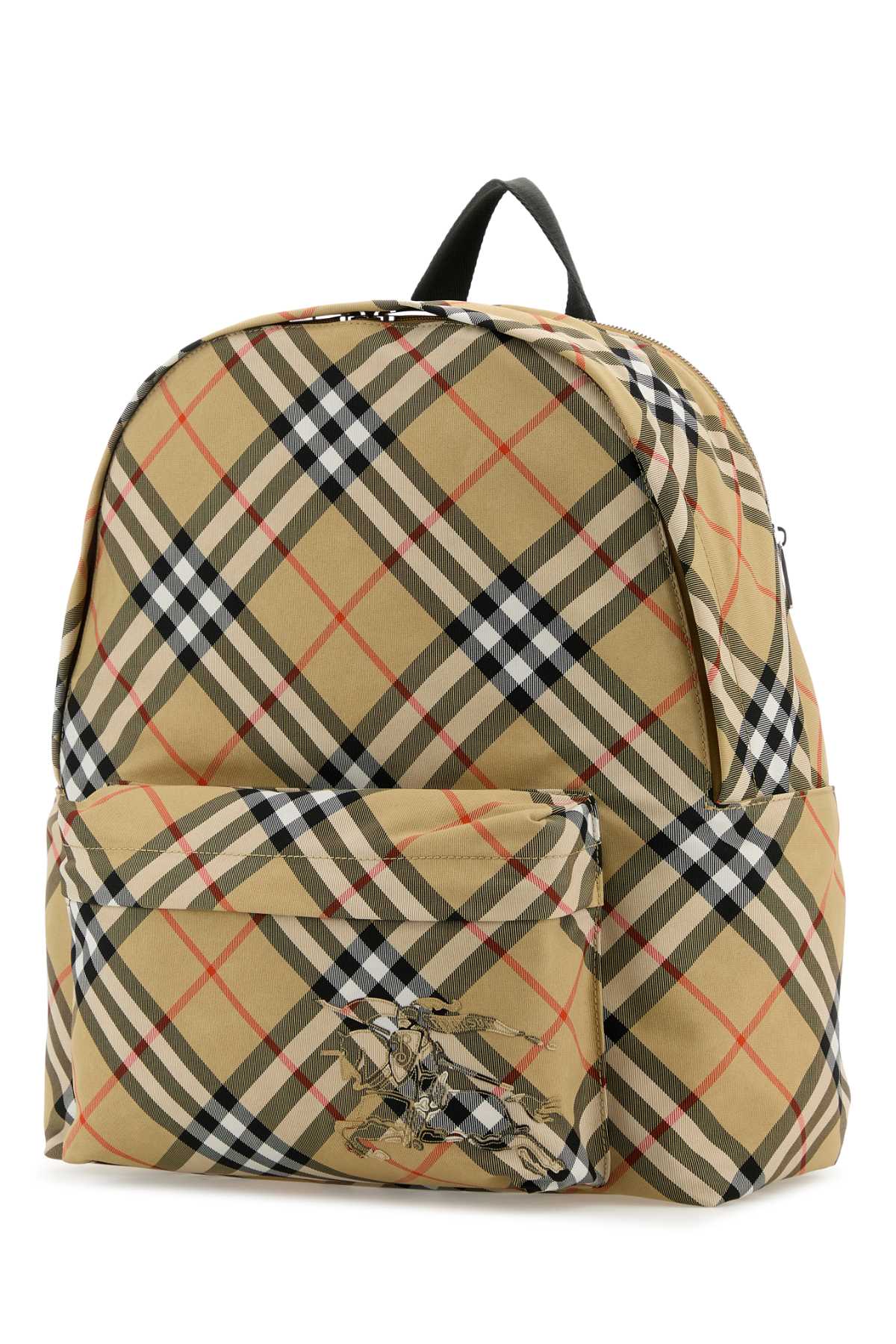 Burberry Men Embroidered Fabric Check Backpack BURBERRY