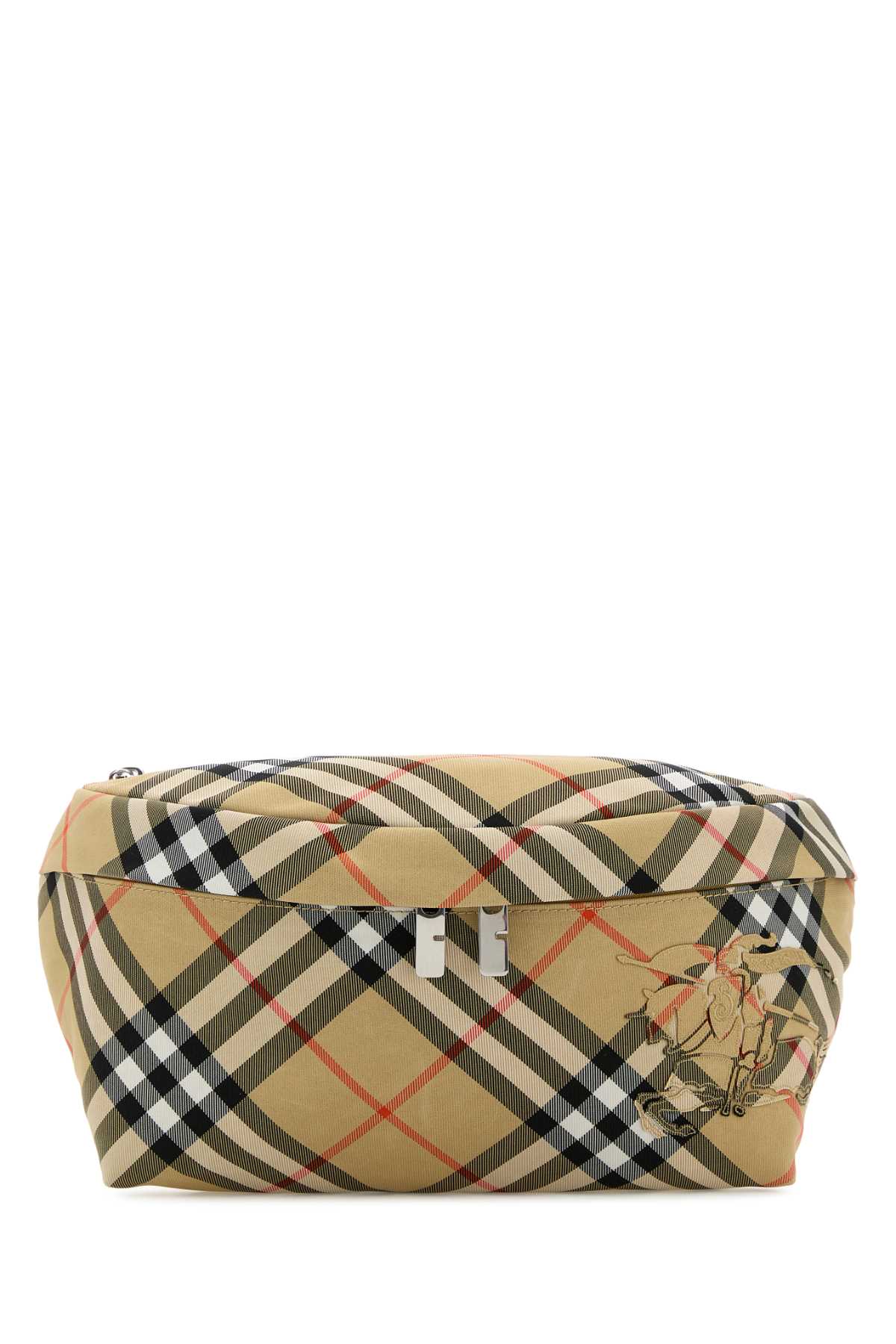 Burberry Men Embroidered Fabric Check Belt Bag BURBERRY