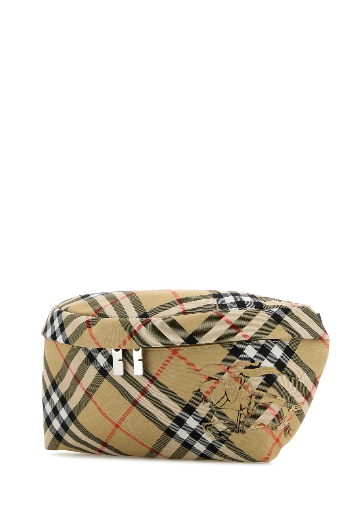Burberry Men Embroidered Fabric Check Belt Bag BURBERRY