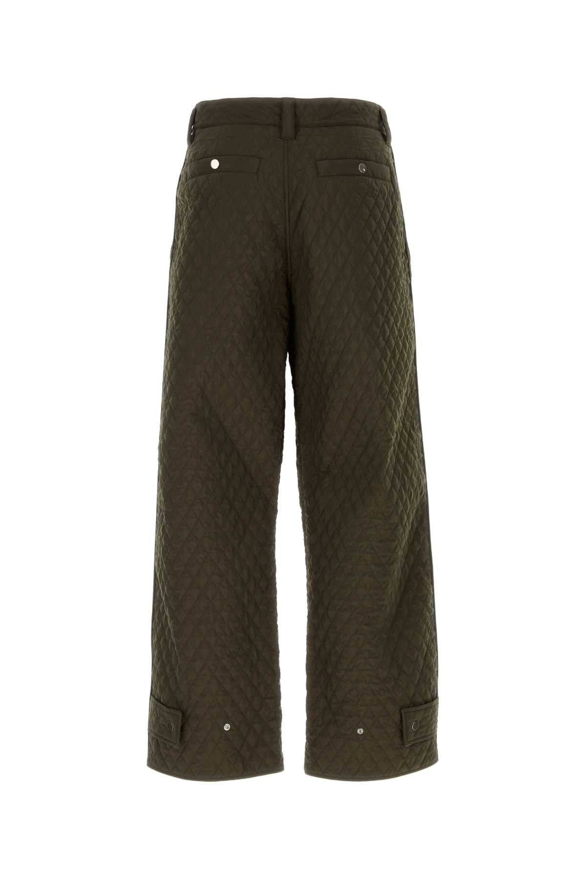 Burberry Men Army Green Nylon Pant BURBERRY