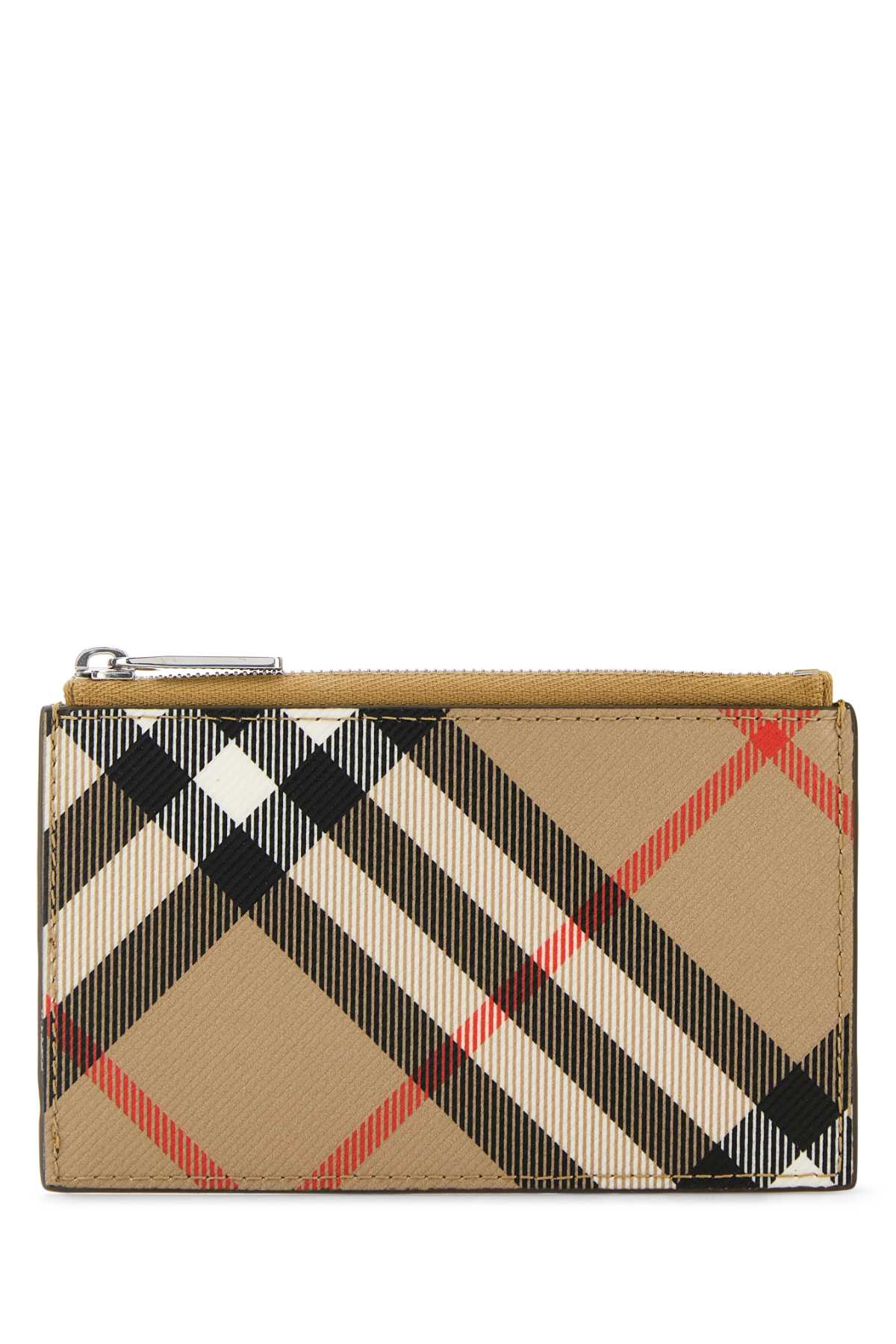 Burberry Men Printed Canvas Check Card Holder BURBERRY