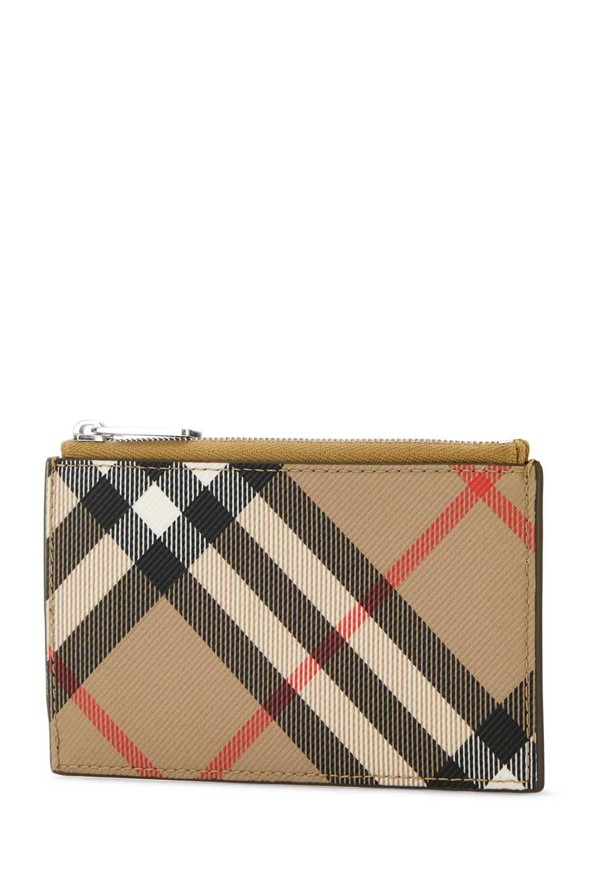 Burberry Men Printed Canvas Check Card Holder BURBERRY