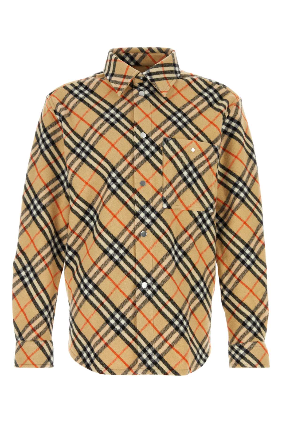 Burberry Men Embroidered Flannel Shirt BURBERRY