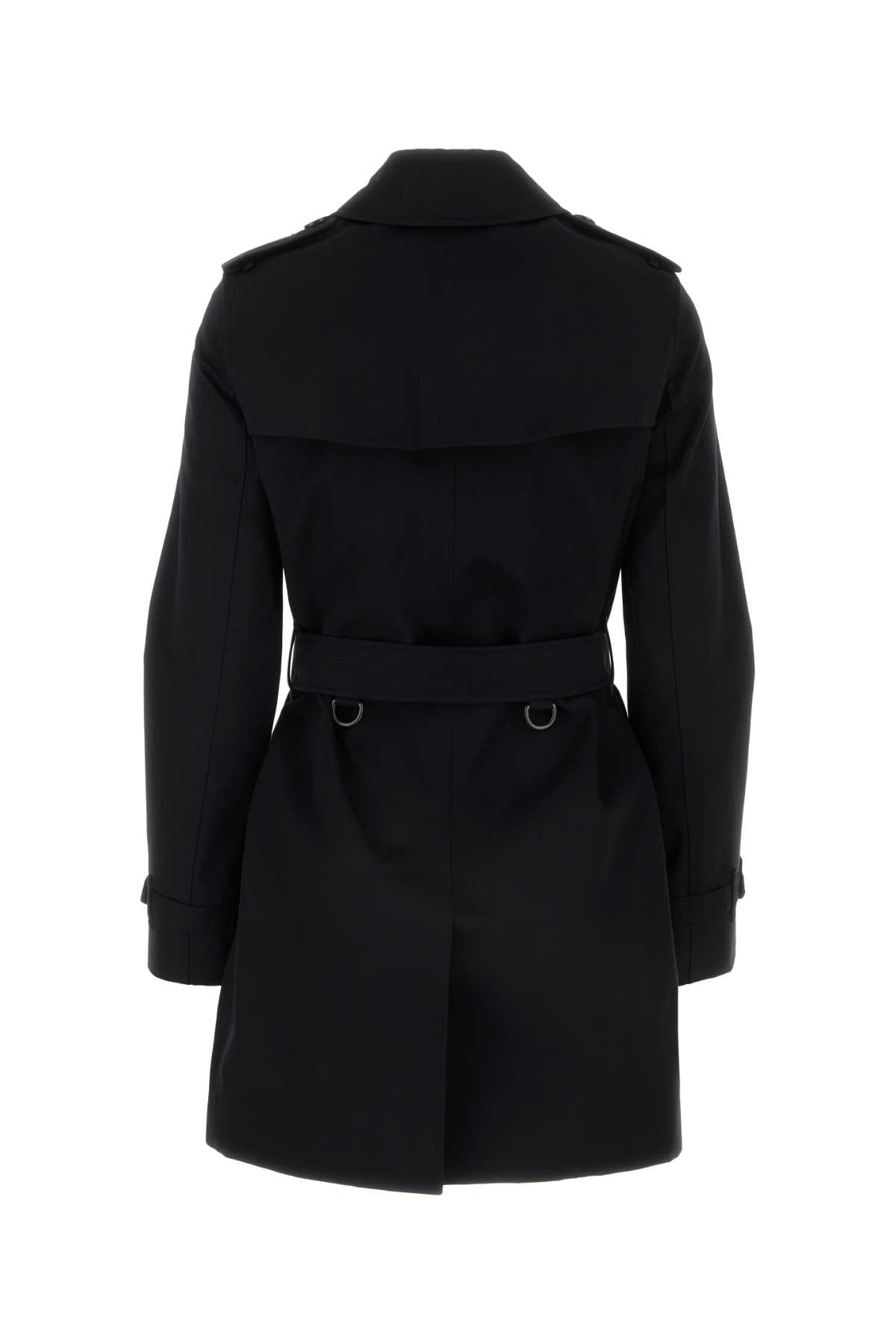Burberry Women Black Cotton Trench BURBERRY