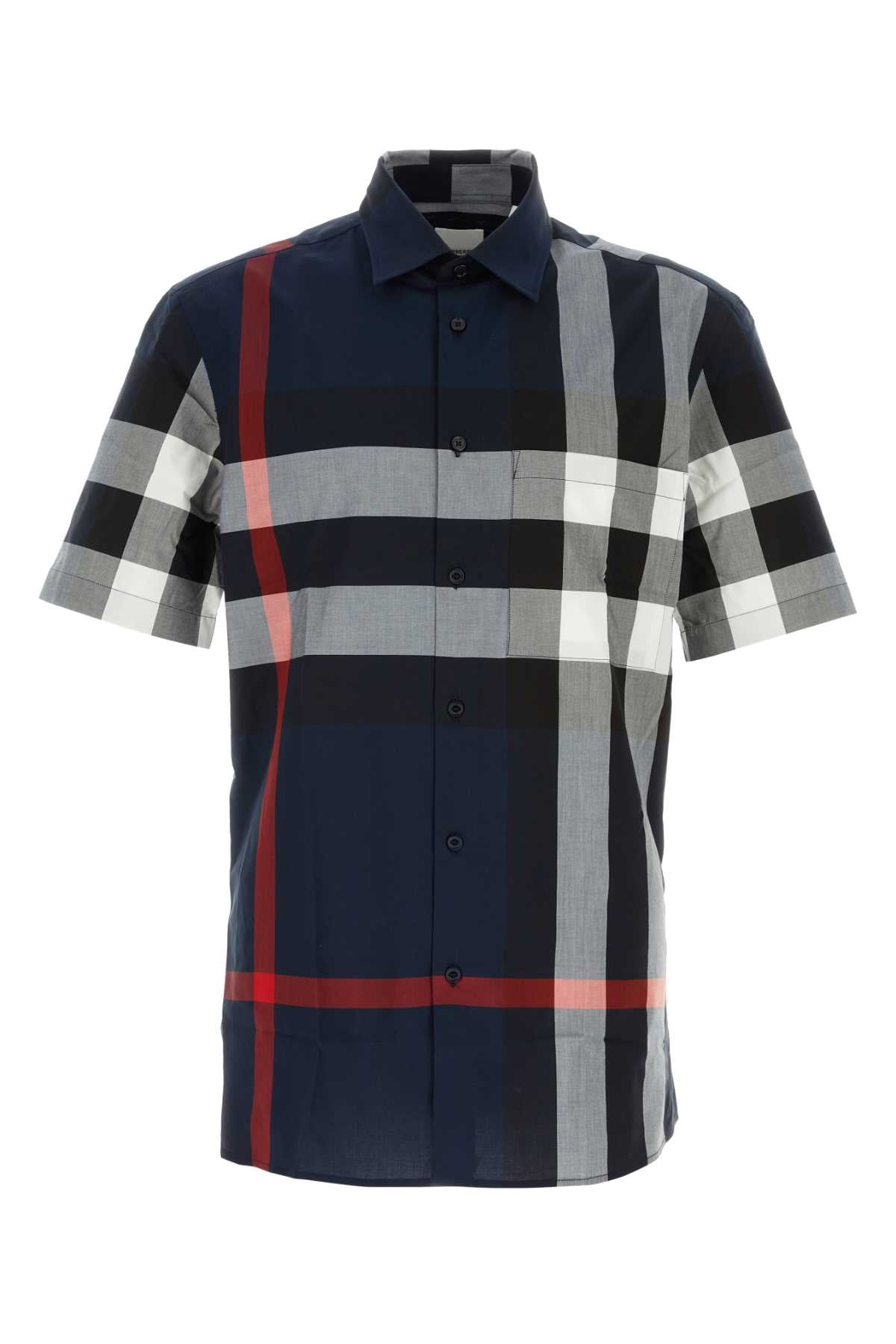 Burberry Men Embroidered Poplin Shirt BURBERRY