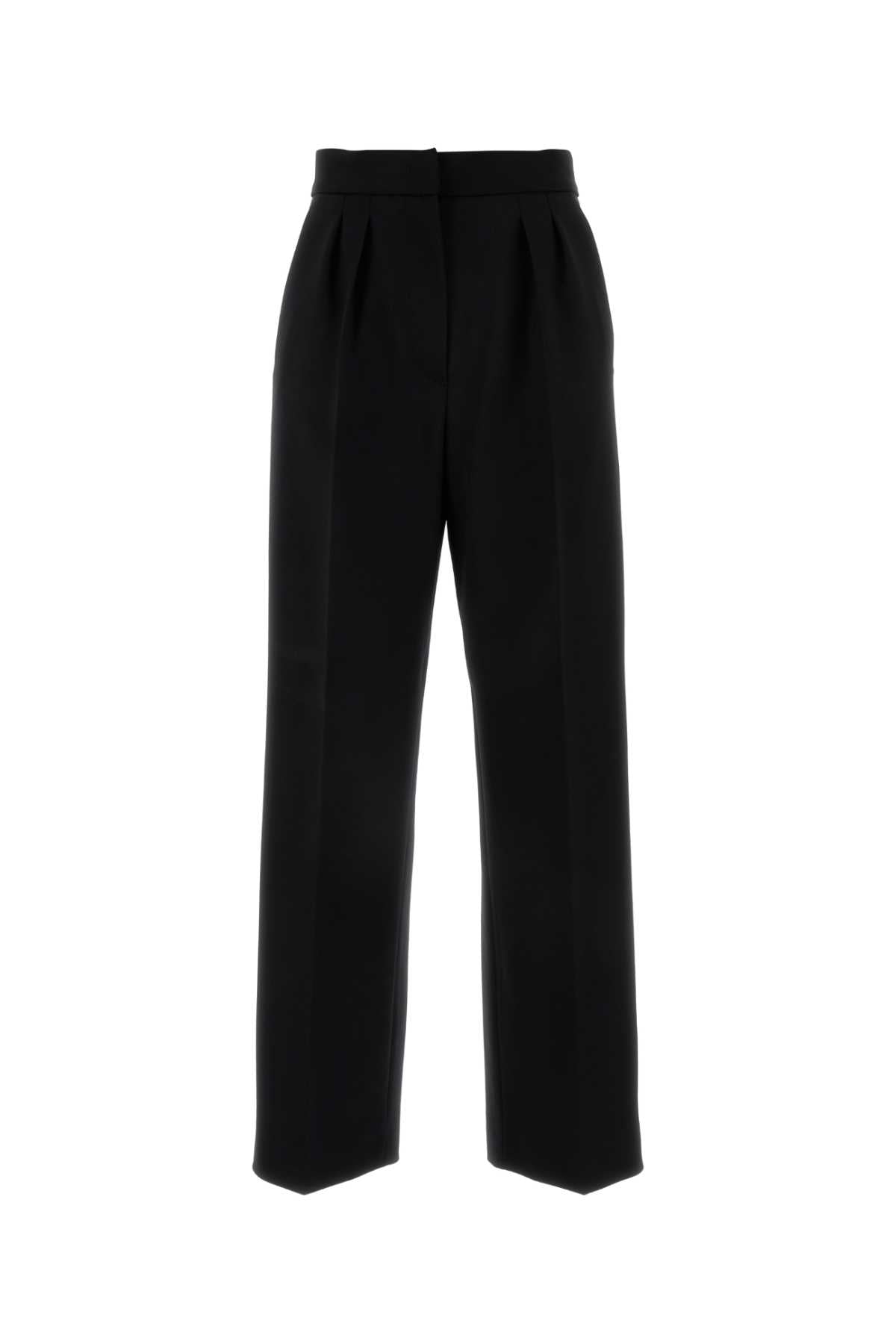 Max Mara Women Black Stretch Wool Verbano Pant MAX MARA
