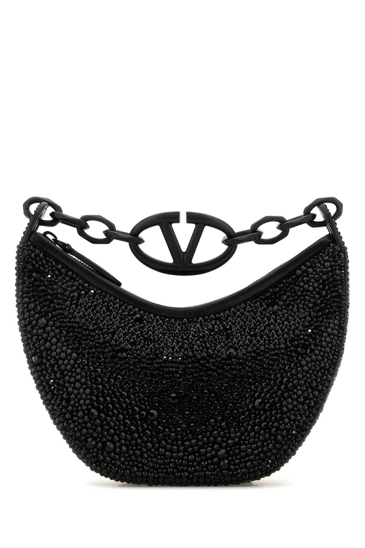 Valentino Garavani Women Embellished Leather Hobo Vlogo Moon Handbag