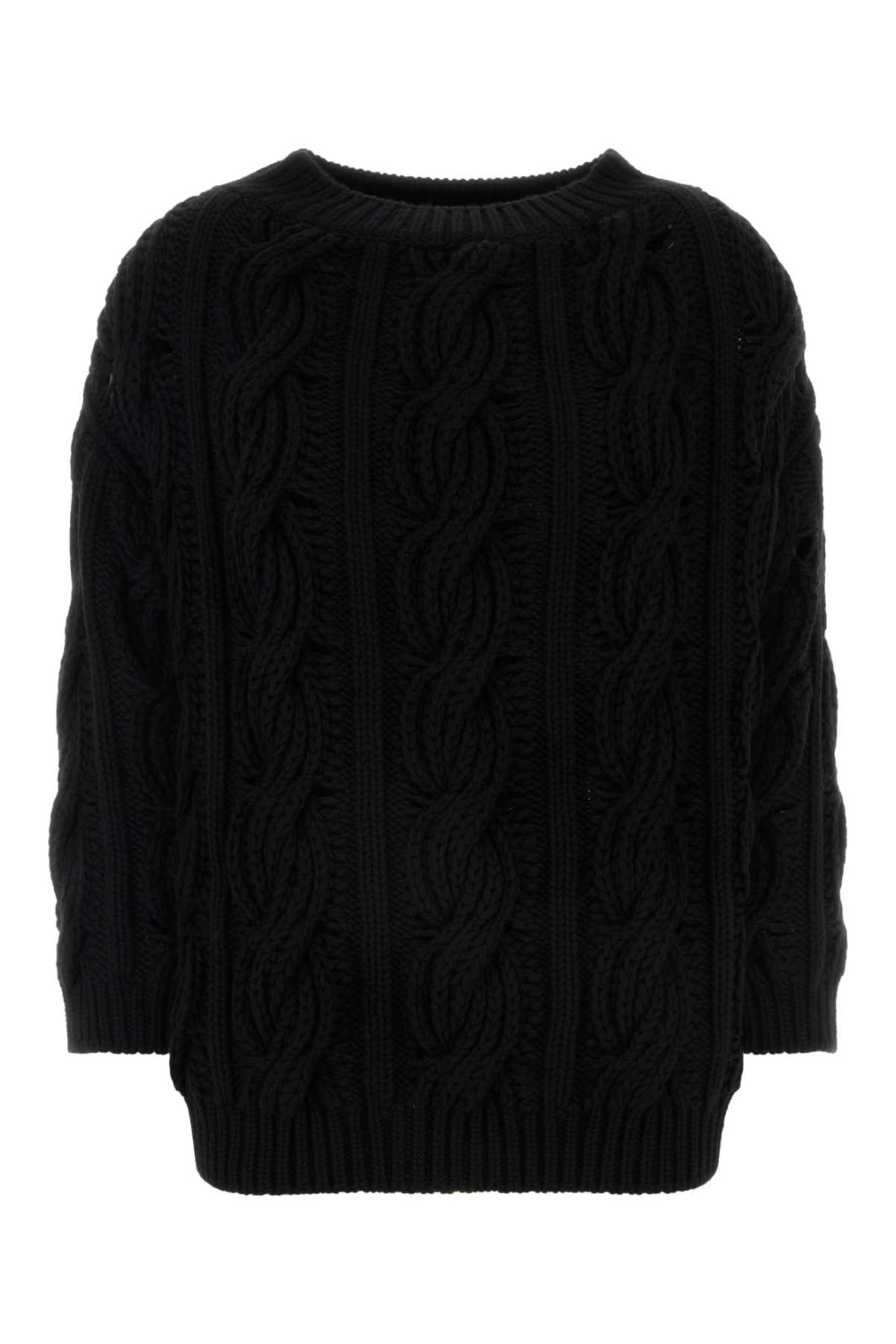 Valentino Garavani Women Black Wool Sweater VALENTINO GARAVANI