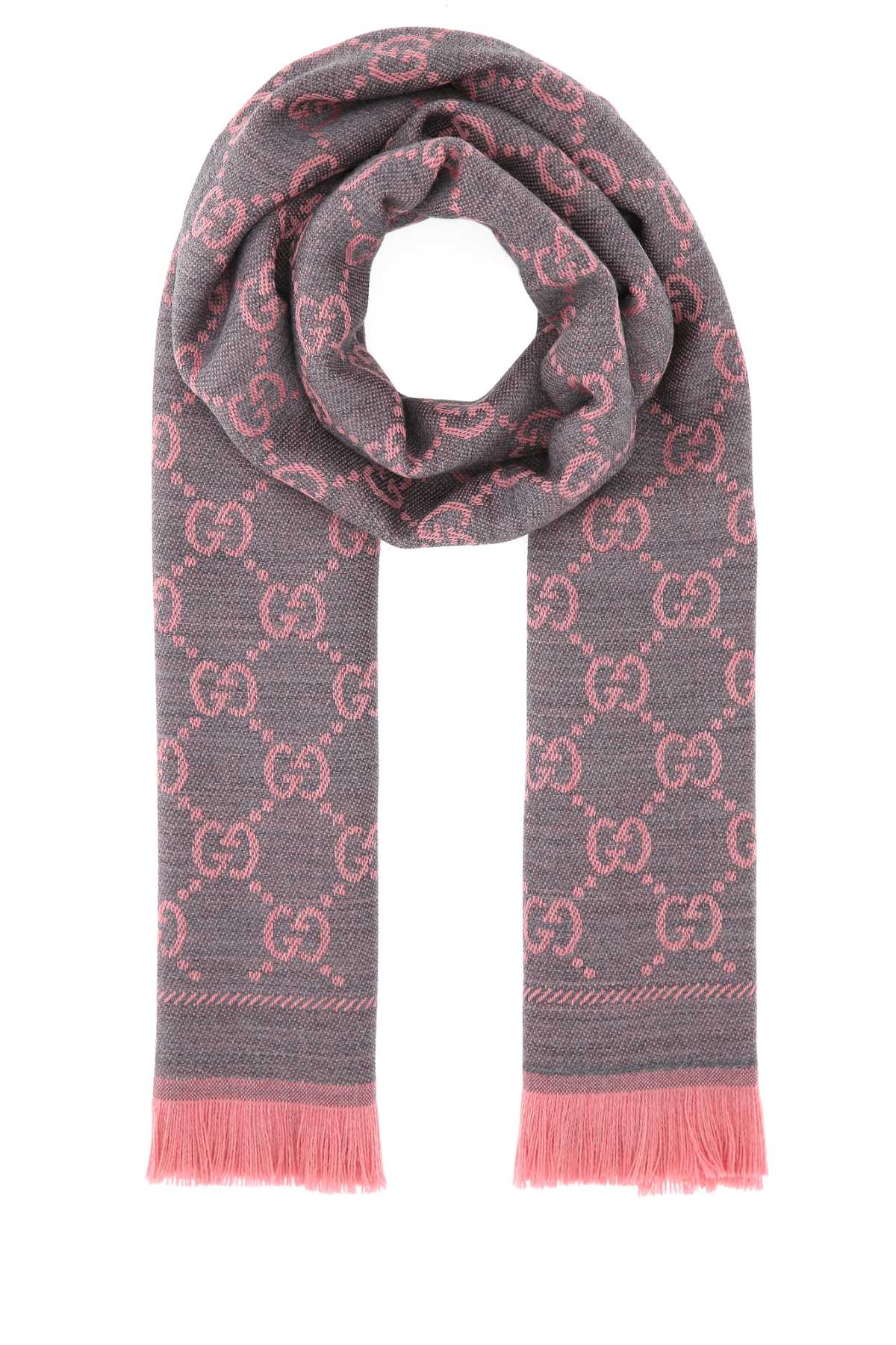 Gucci Women Embroidered Wool Scarf GUCCI