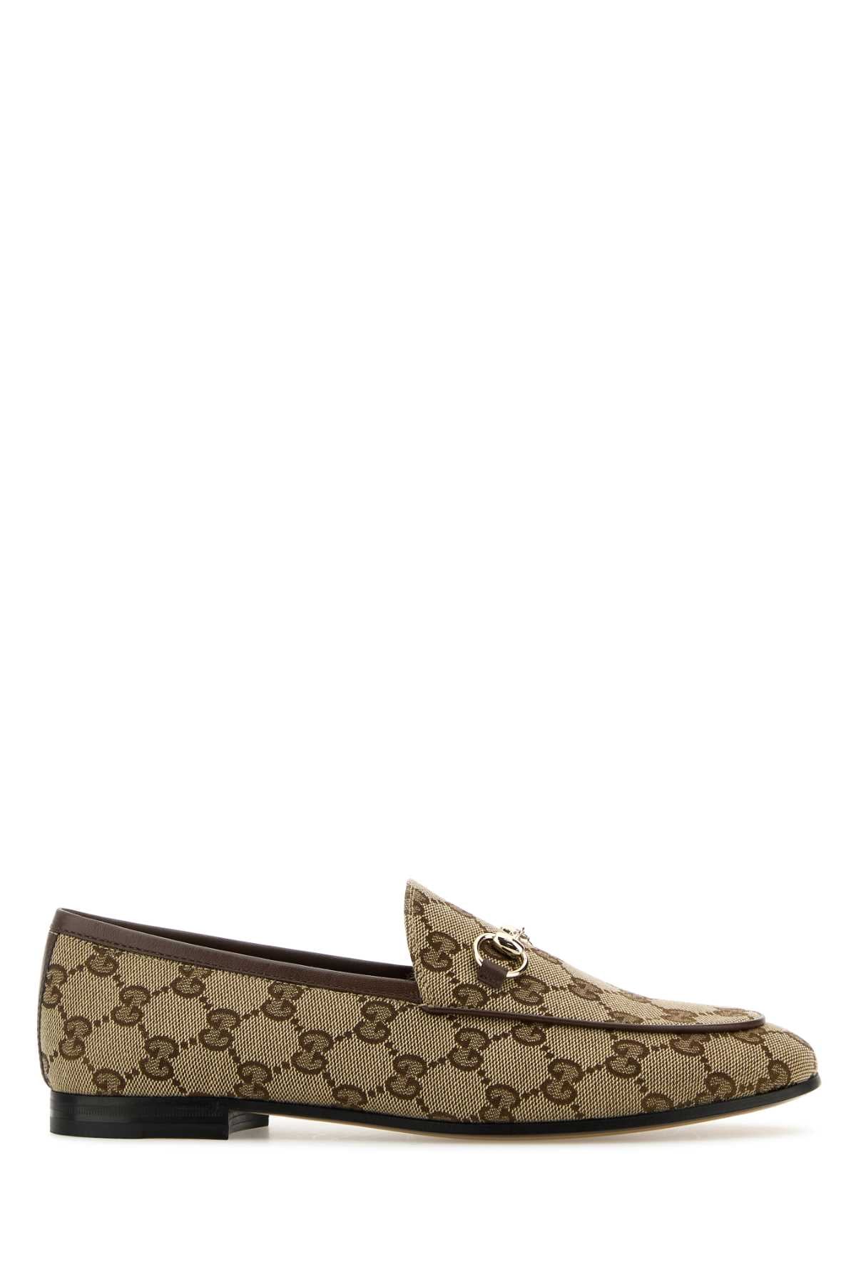 Gucci Women Original Gg Fabric Jordaan Loafers GUCCI