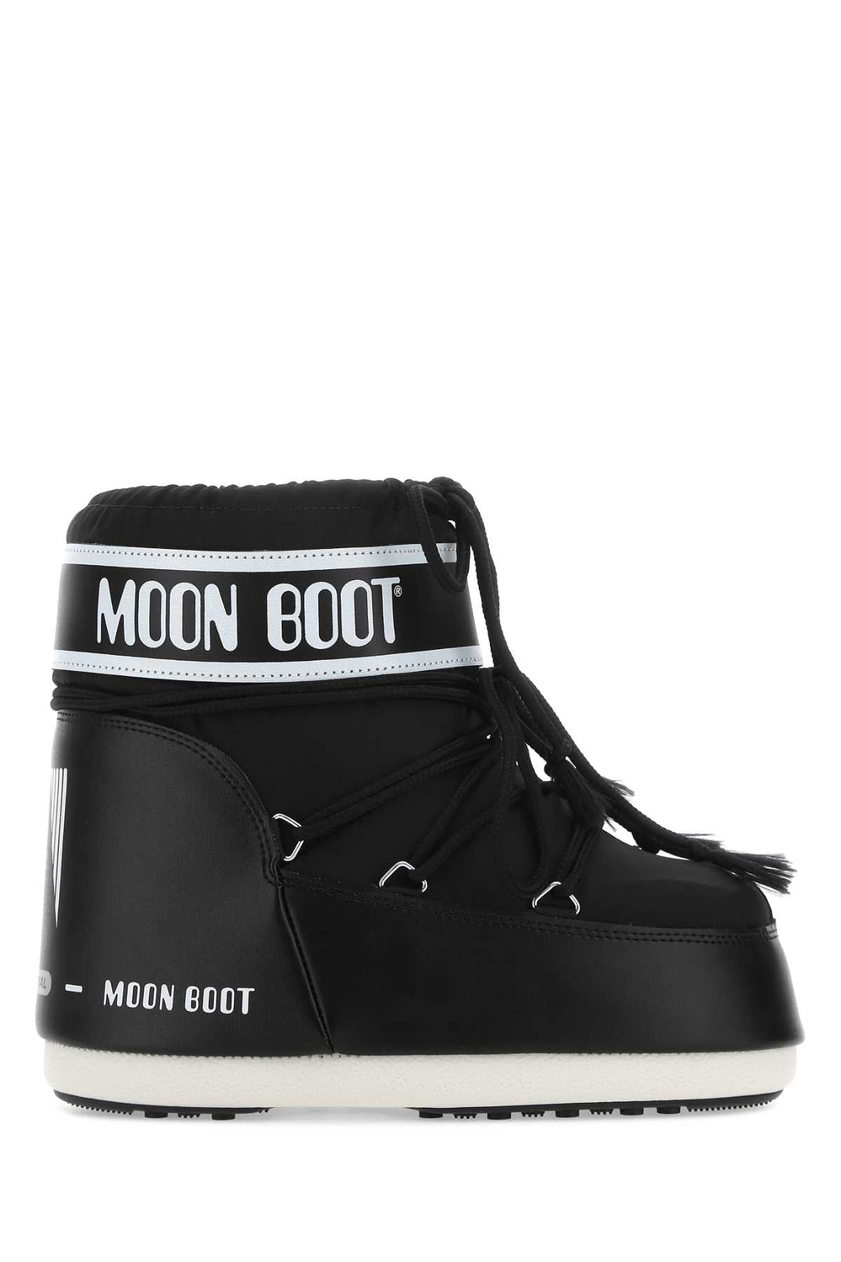 Moon Boot Unisex Black Nylon Icon Low Ankle Boots MOON BOOT