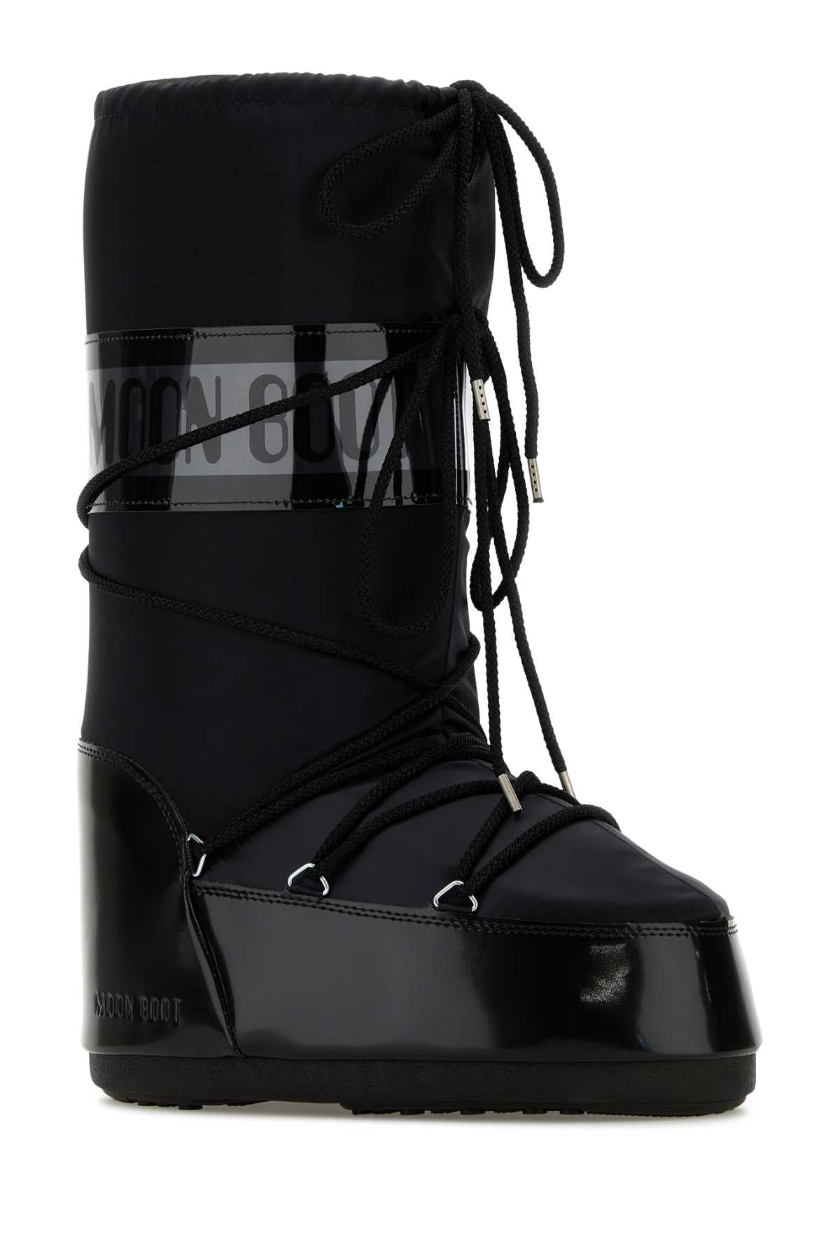 Moon Boot Unisex Black Satin Icon Boots MOON BOOT
