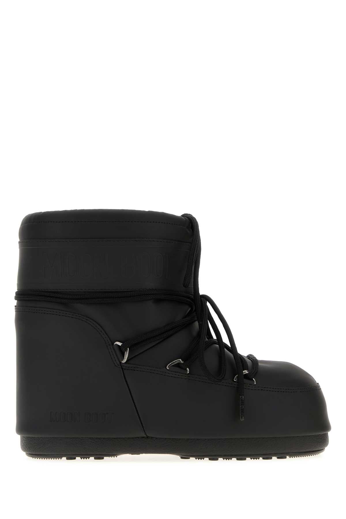 Moon Boot Unisex Black Synthetic Leather Icon Low Ankle Boots MOON BOOT