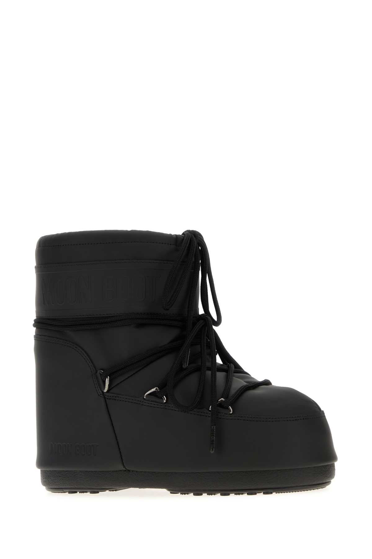 Moon Boot Unisex Black Synthetic Leather Icon Low Ankle Boots MOON BOOT