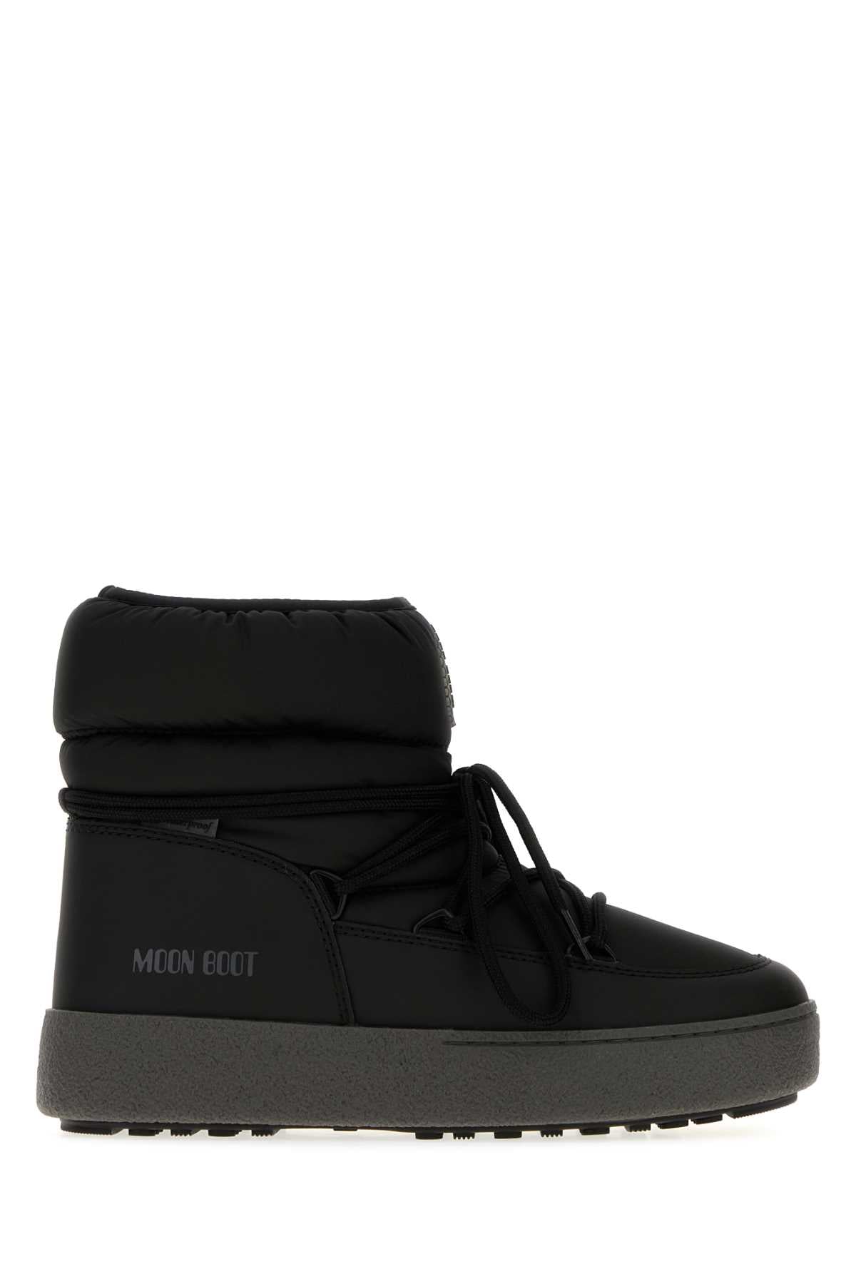 Moon Boot Unisex Black Fabric Synthetic Leather Ltrack Low Ankle Boots MOON BOOT