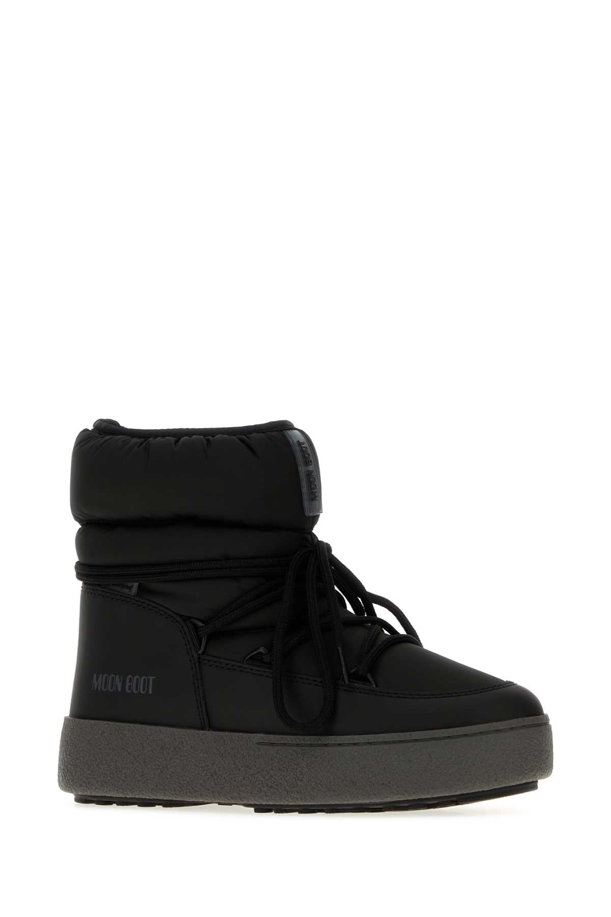 Moon Boot Unisex Black Fabric Synthetic Leather Ltrack Low Ankle Boots MOON BOOT