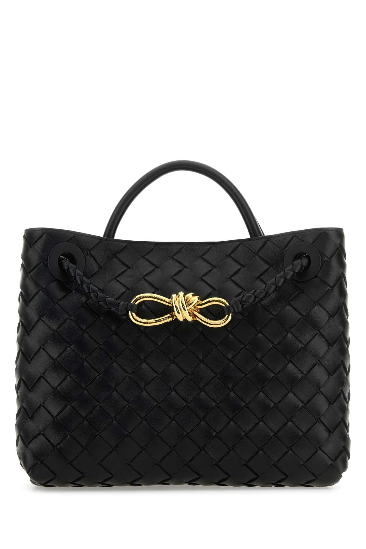 Bottega Veneta Women Black Leather Small Andiamo Handbag BOTTEGA VENETA