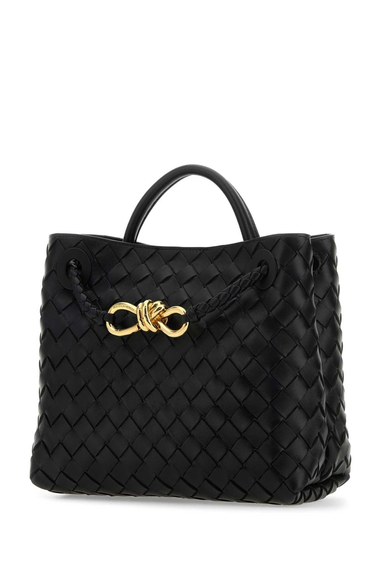 Bottega Veneta Women Black Leather Small Andiamo Handbag BOTTEGA VENETA