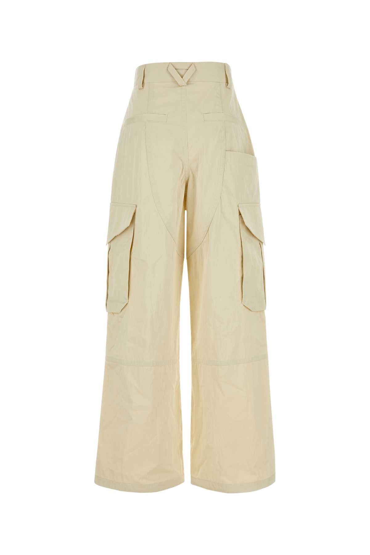 Bottega Veneta Women Sand Cotton Blend Cargo Pant BOTTEGA VENETA