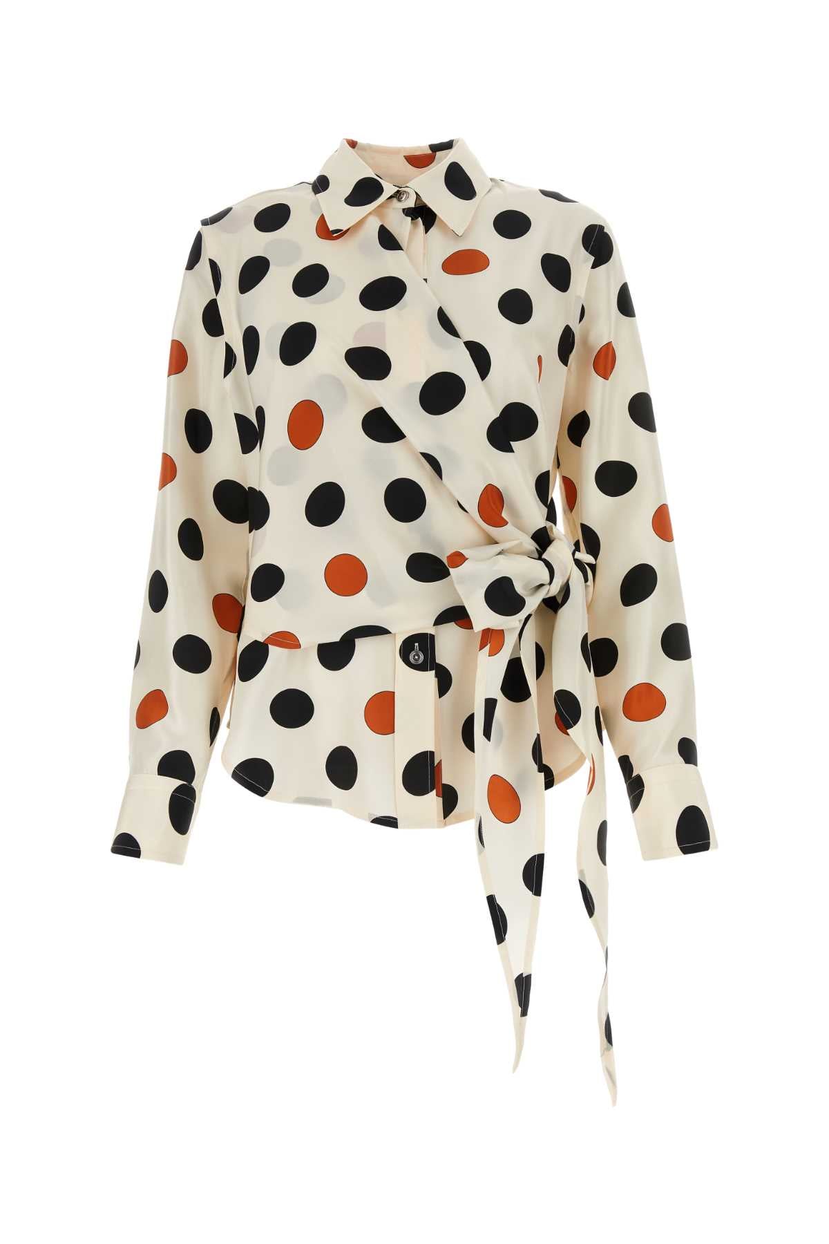 Bottega Veneta Women Printed Silk Shirt BOTTEGA VENETA
