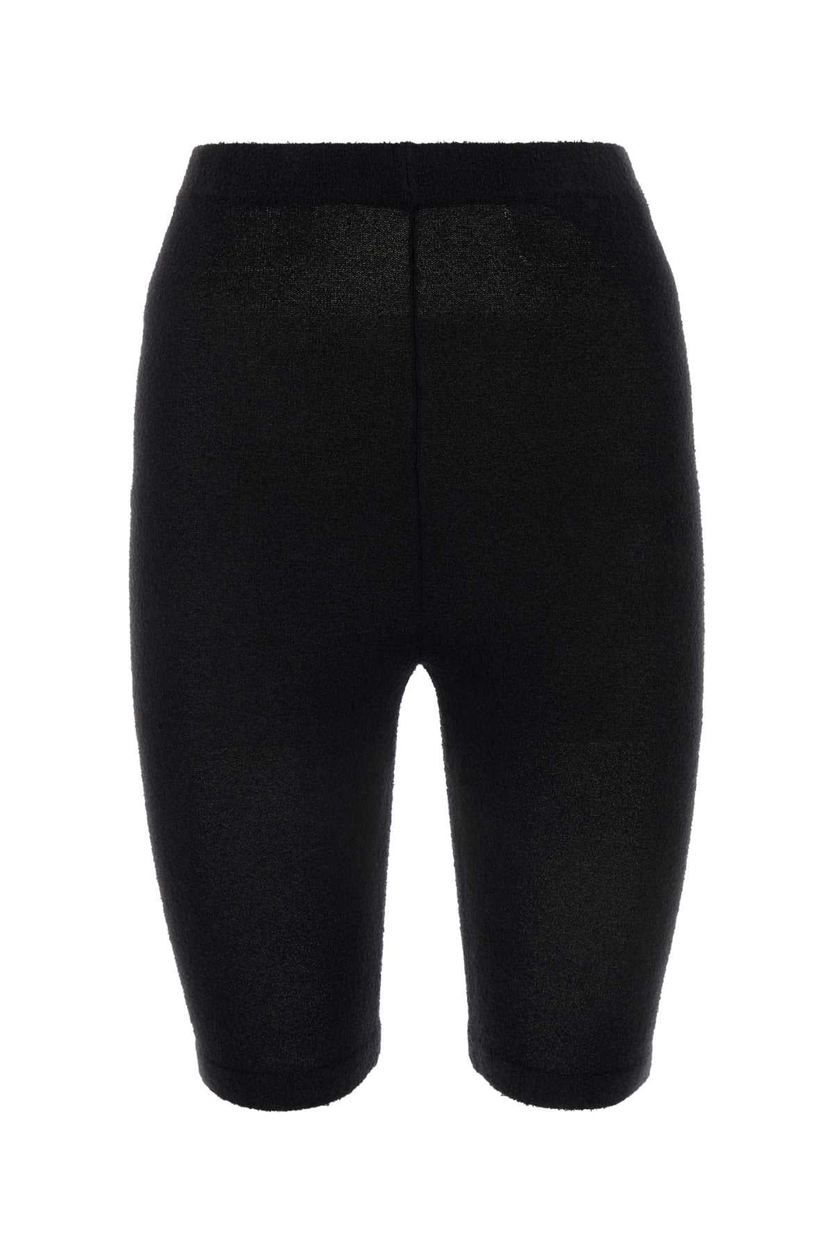Balenciaga Women Black Stretch Terry Fabric Leggings BALENCIAGA