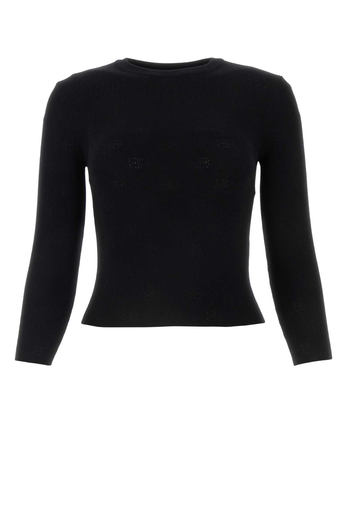 Balenciaga Women Black Wool Blend Sweater BALENCIAGA