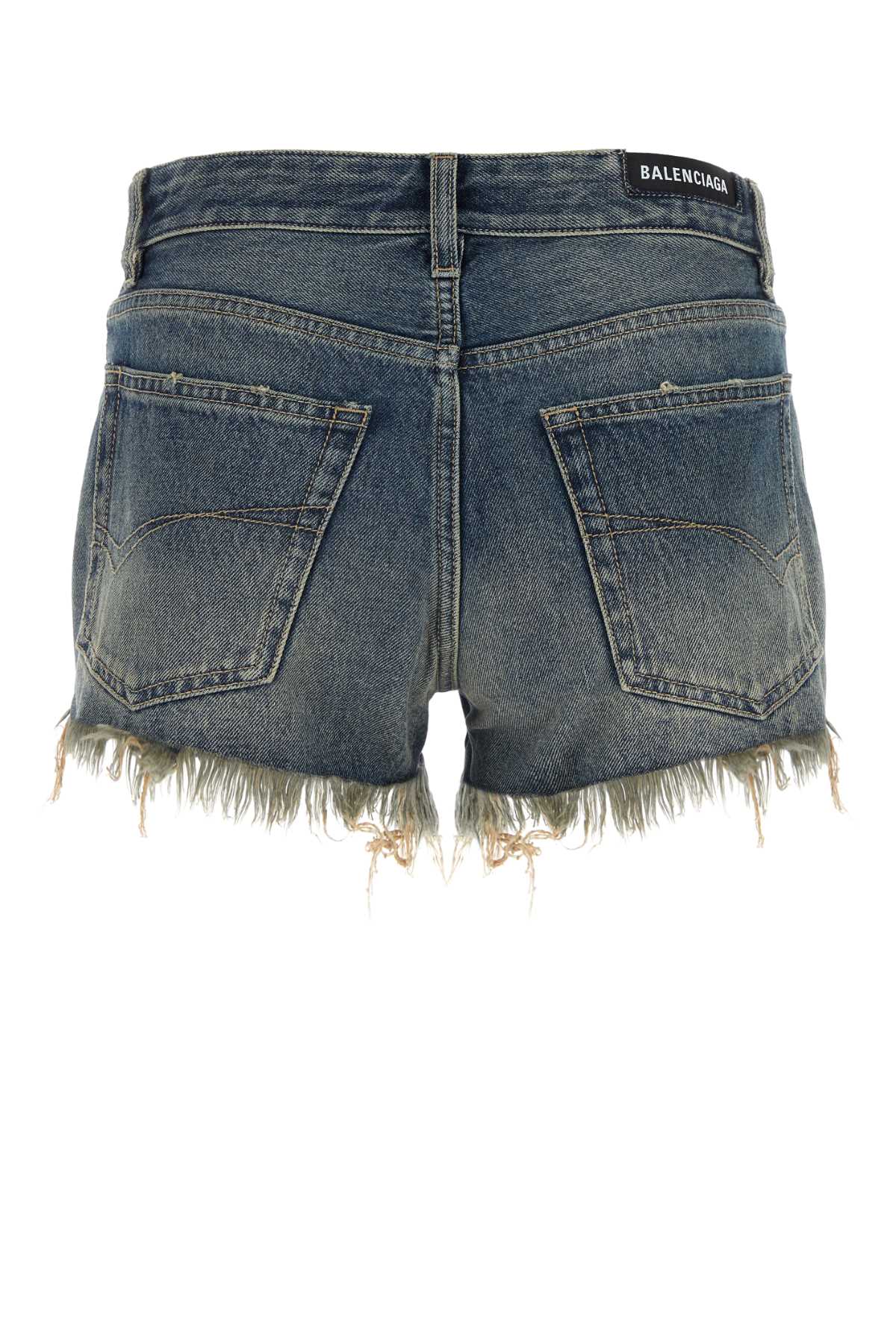 Balenciaga Women Denim Shorts BALENCIAGA