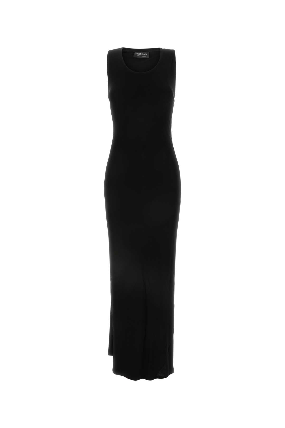 Balenciaga Women Black Stretch Viscose Dress BALENCIAGA