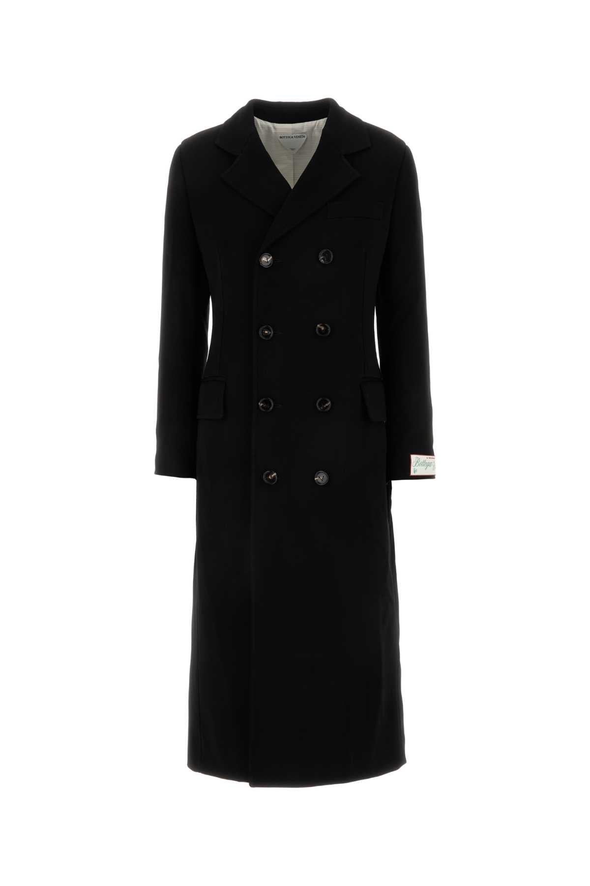 Bottega Veneta Women Black Jersey Coat BOTTEGA VENETA