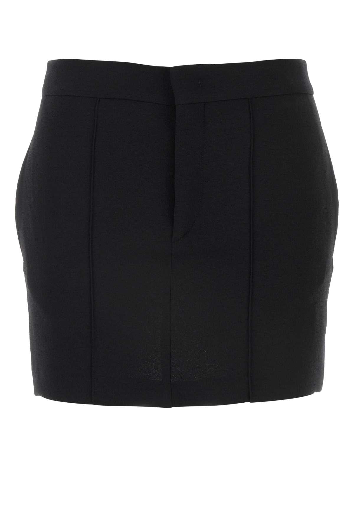 Isabel Marant Women Black Stretch Polyester Blend Licoba Mini Skirt ISABEL MARANT