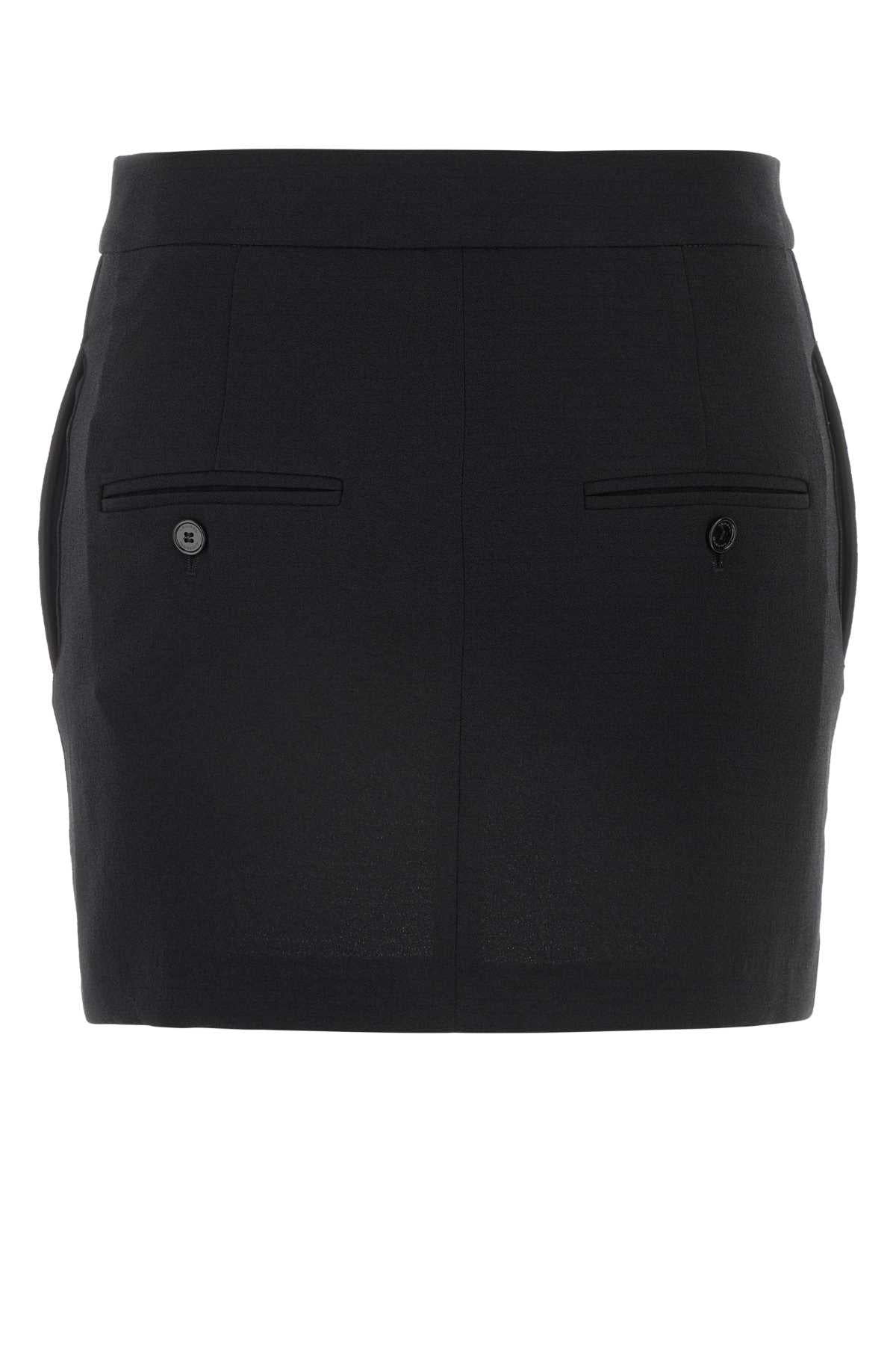 Isabel Marant Women Black Stretch Polyester Blend Licoba Mini Skirt ISABEL MARANT